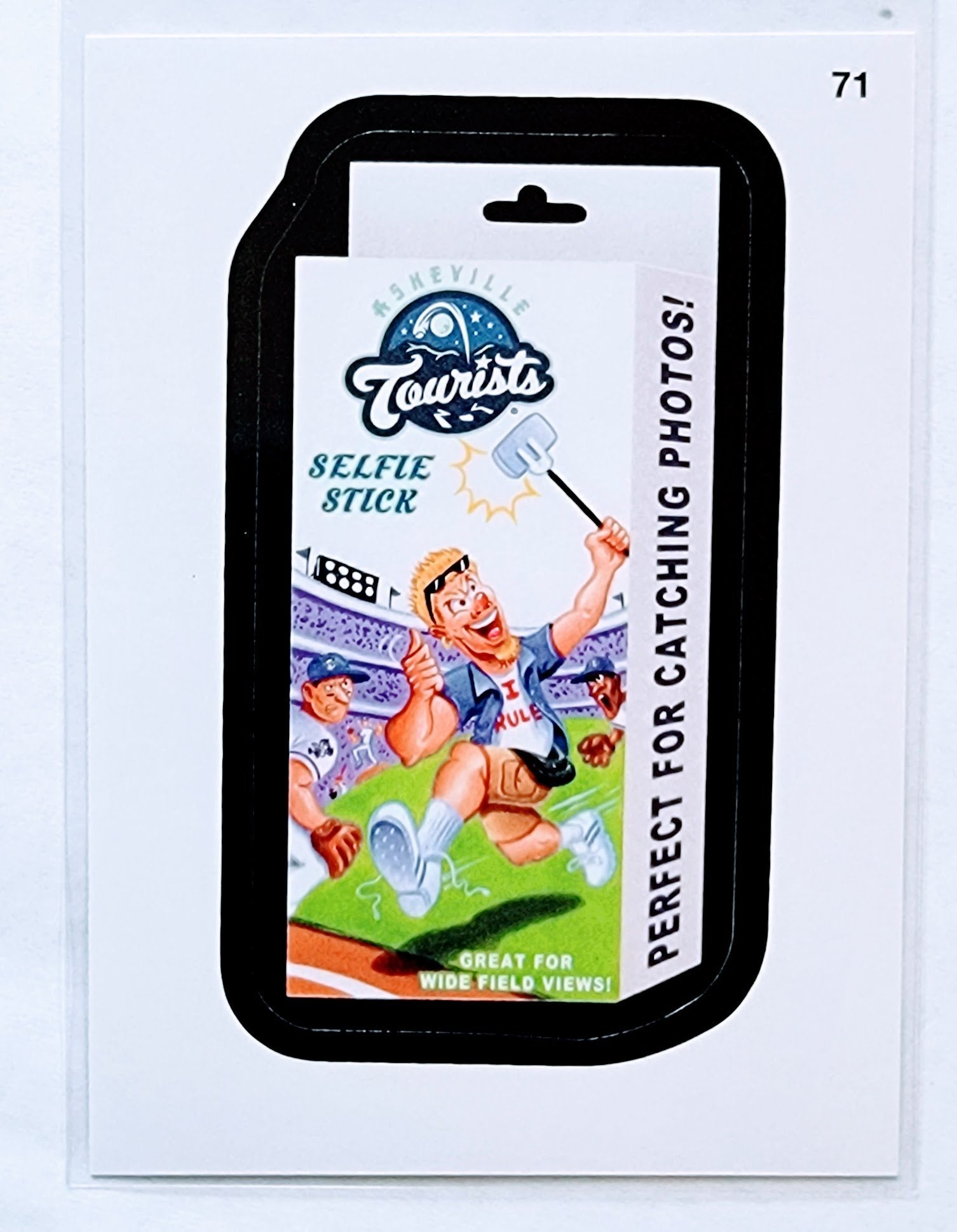 2016 Topps MLB Baseball Wacky Packages Ashleyville Tourists Sticker Trading Card MCSC1 simple Xclusive Collectibles