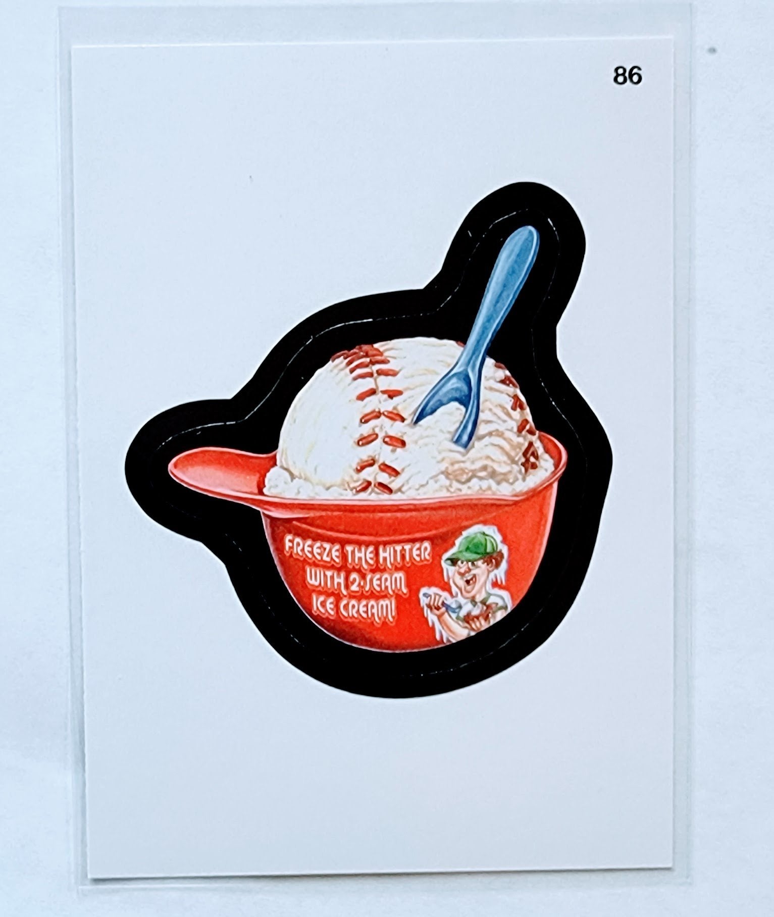 2016 Topps MLB Baseball Wacky Packages Freeze the Hitter Ice Cream Sticker Trading Card MCSC1 simple Xclusive Collectibles