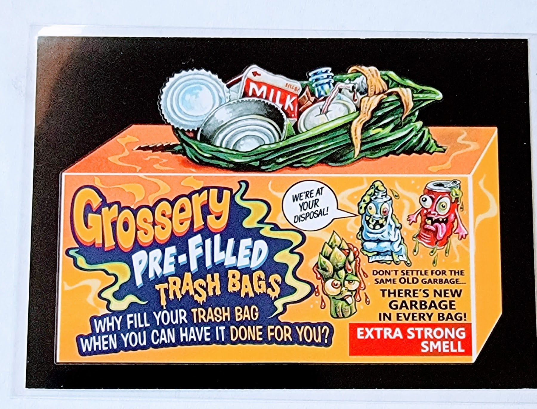 2017 Wacky Packages 50th Anniversary Grossery Pre-Filled Bags Sticker Trading Card MCSC1 simple Xclusive Collectibles