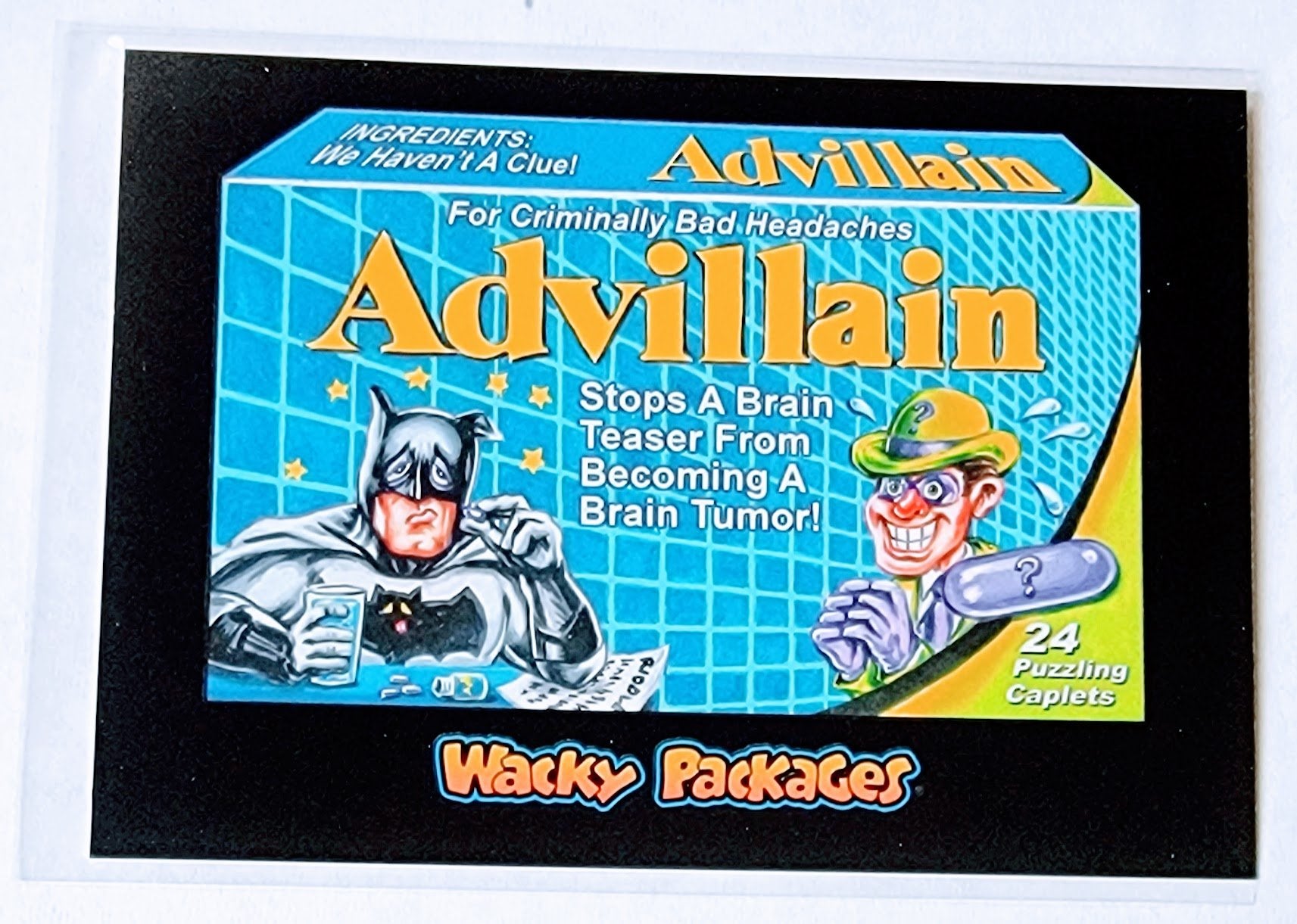 2017 Wacky Packages 50th Anniversary Advillian Sticker Trading Card MCSC1 simple Xclusive Collectibles