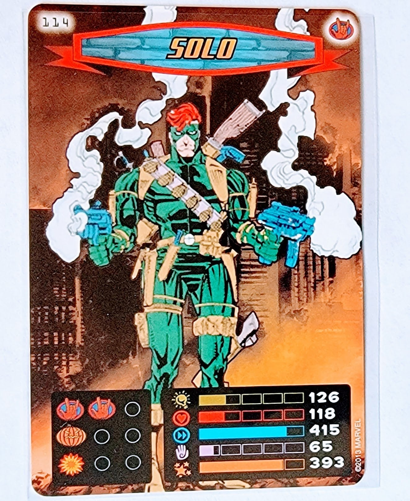 2008 Spiderman Heroes and Villains Solo #114 Marvel Booster Marvel Trading Card MCSC1 simple Xclusive Collectibles