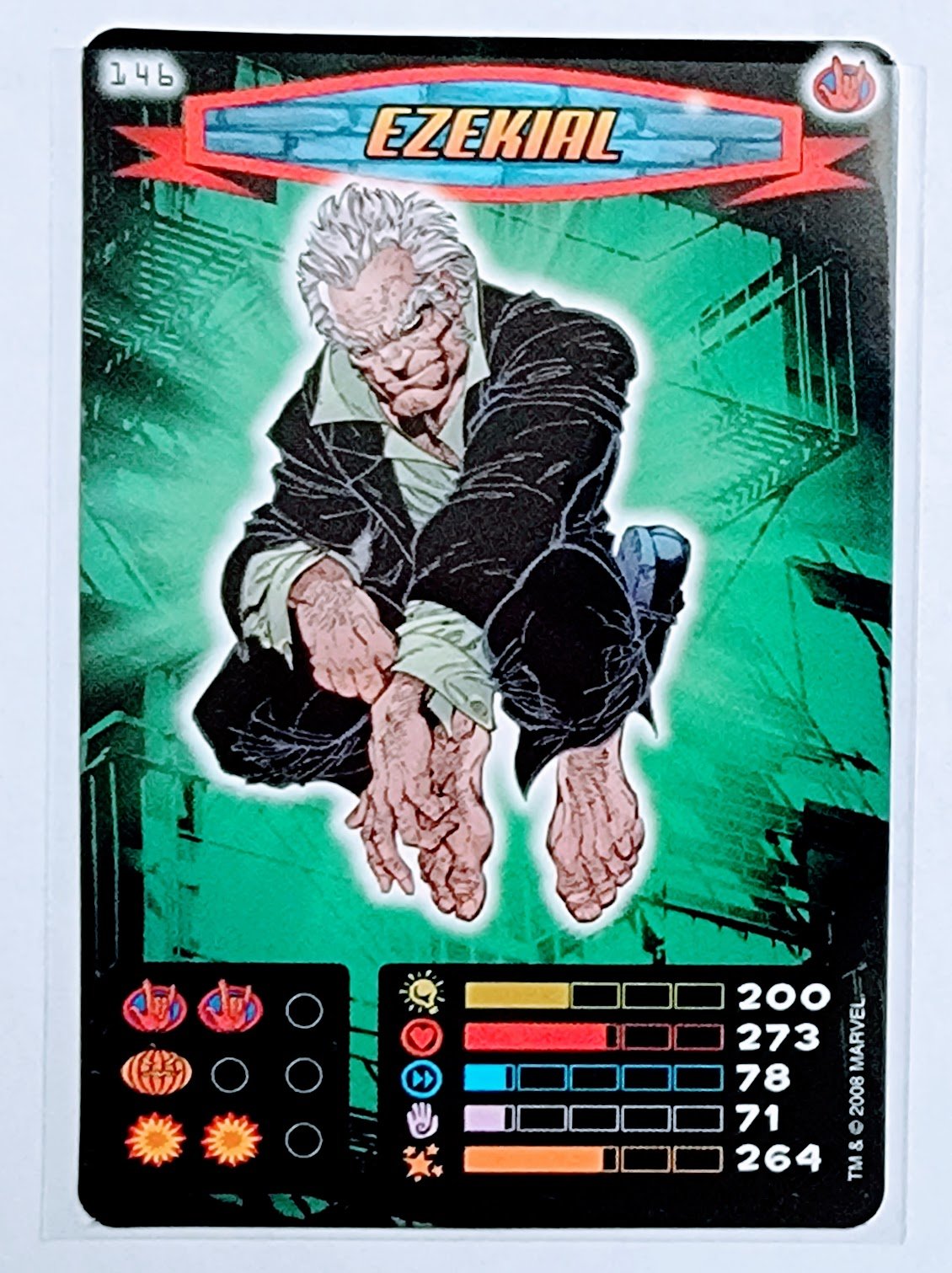 2008 Spiderman Heroes and Villains Ezekial #146 Marvel Booster Trading Card UPTI simple Xclusive Collectibles