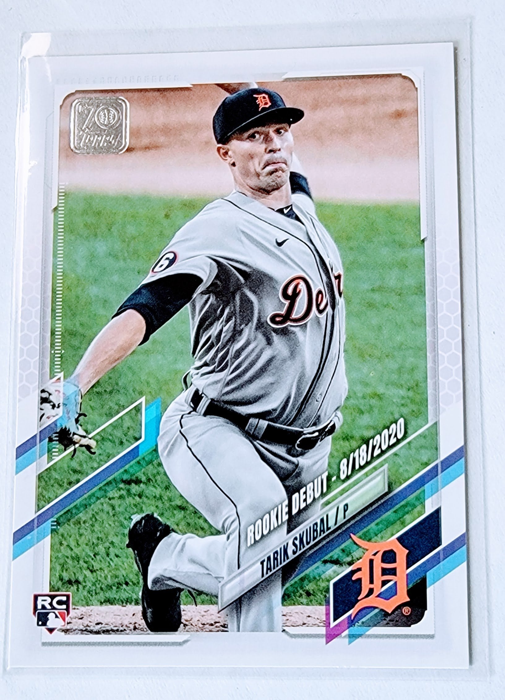 2021 Topps Update Tarik Skubal Rookie Debut Baseball Trading Card SMCB1 simple Xclusive Collectibles