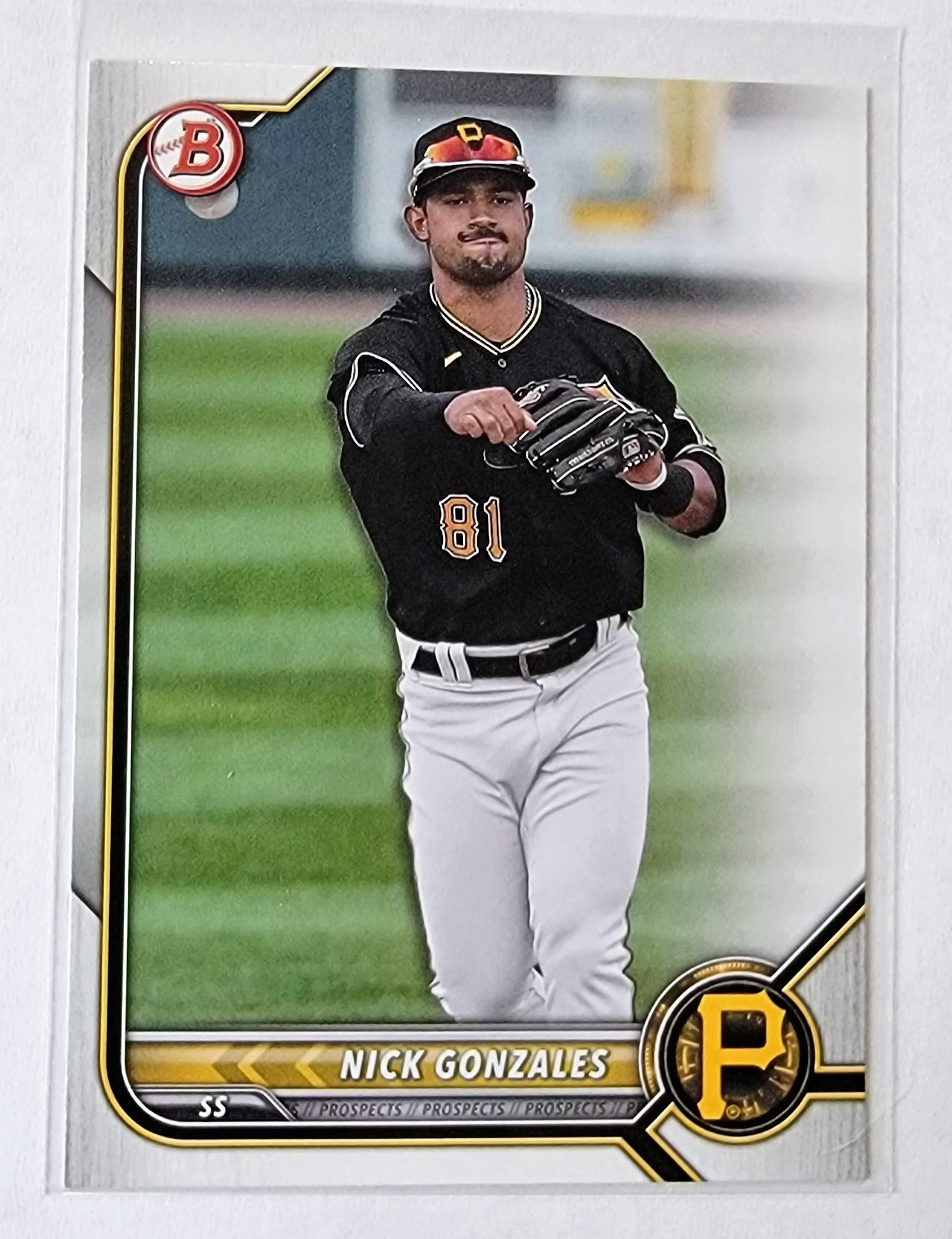 2022 Bowman Nick Gonzalez Baseball Trading Card SMCB1 simple Xclusive Collectibles