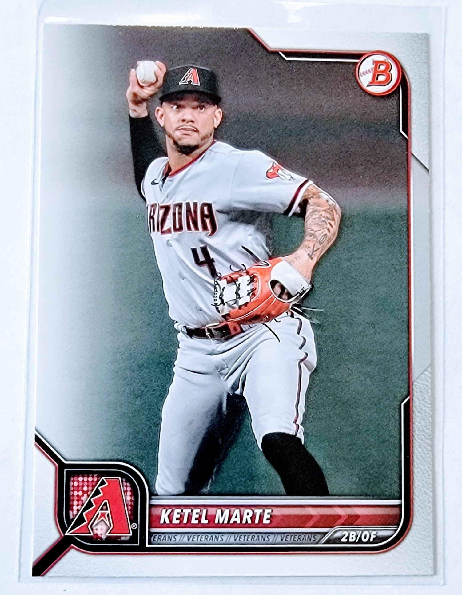 2022 Bowman Ketel Marte Baseball Trading Card SMCB1 simple Xclusive Collectibles