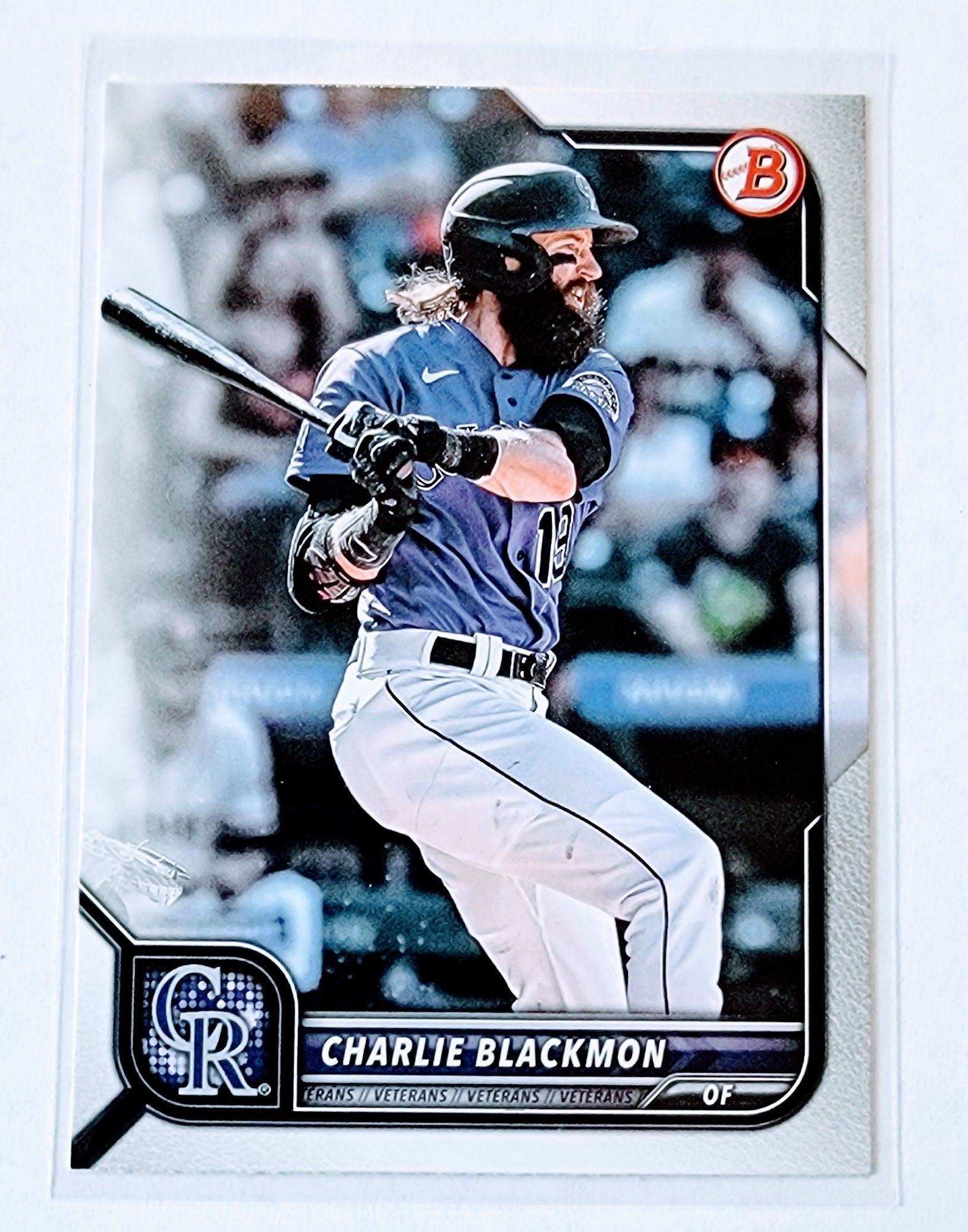 2022 Bowman Charlie Blackmon Baseball Trading Card SMCB1 simple Xclusive Collectibles