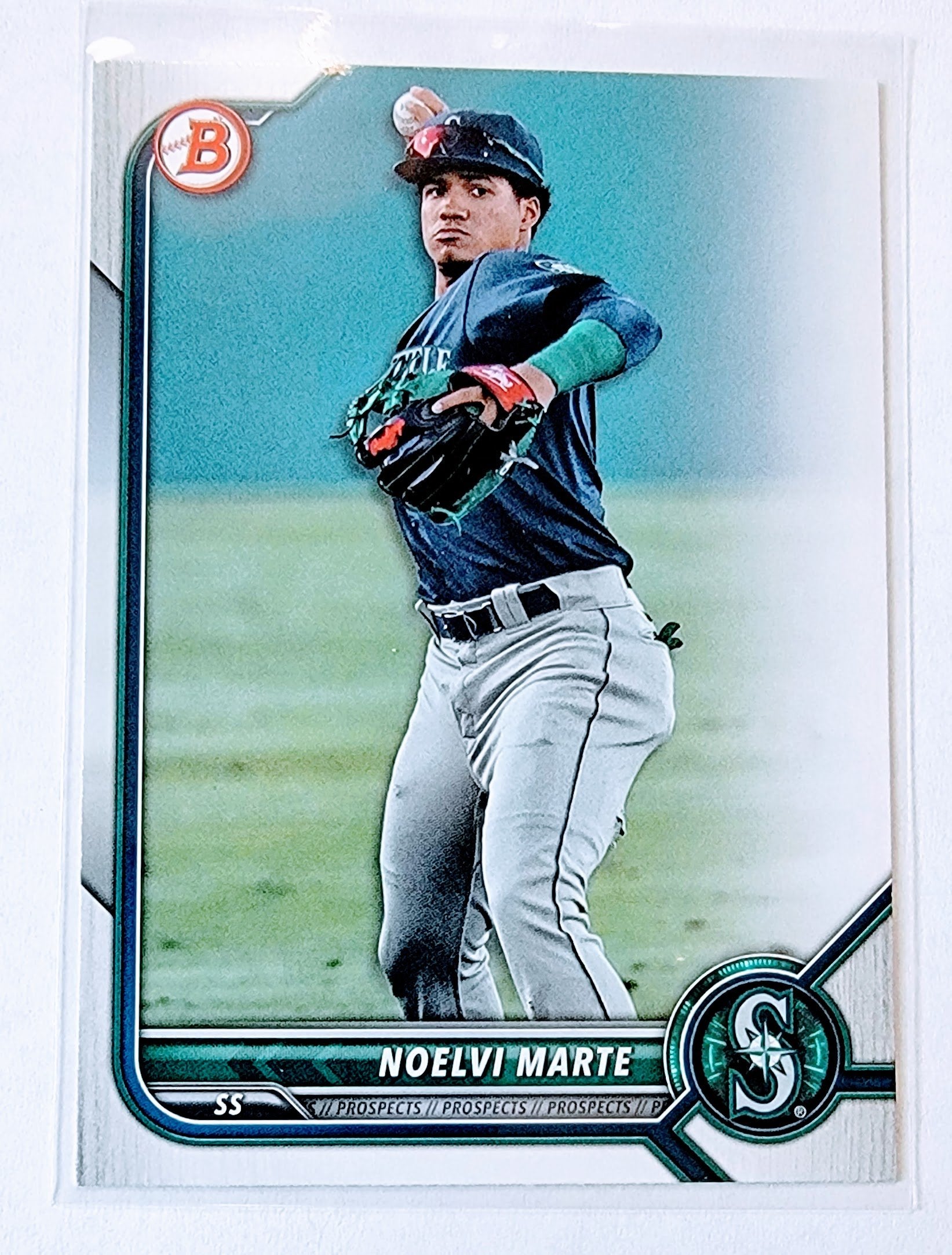 2022 Bowman Noelvi Marte Baseball Trading Card SMCB1 simple Xclusive Collectibles