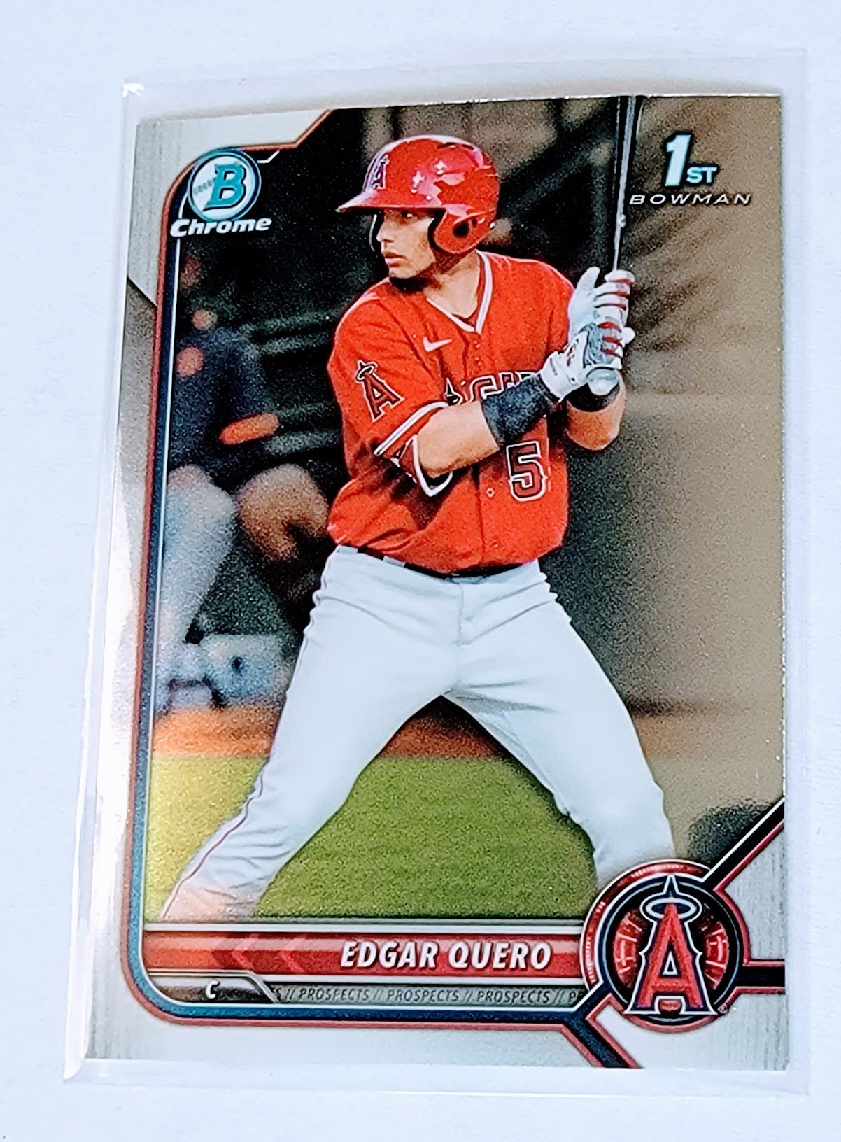 2022 Bowman Chrome Edgar Quero Baseball Trading Card SMCB1 simple Xclusive Collectibles