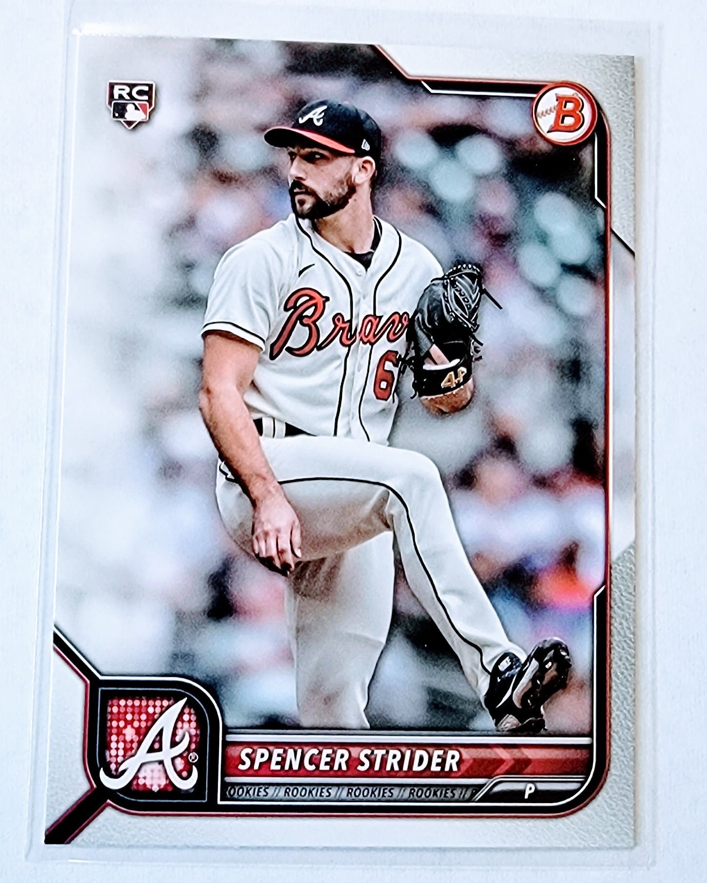 2022 Bowman Spencer Strider Rookie Baseball Trading Card SMCB1 simple Xclusive Collectibles