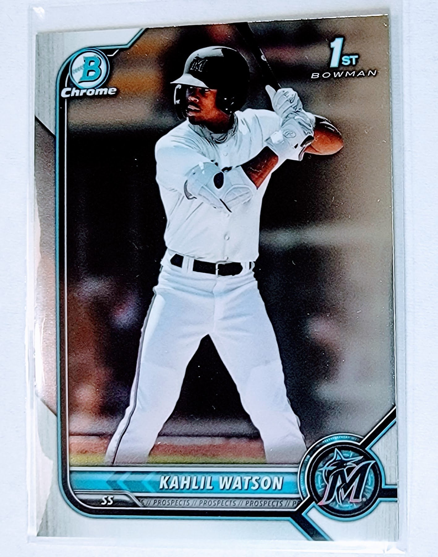 2022 Bowman Chrome Kahlil Watson 1st on Bowman Baseball Trading Card SMCB1 simple Xclusive Collectibles