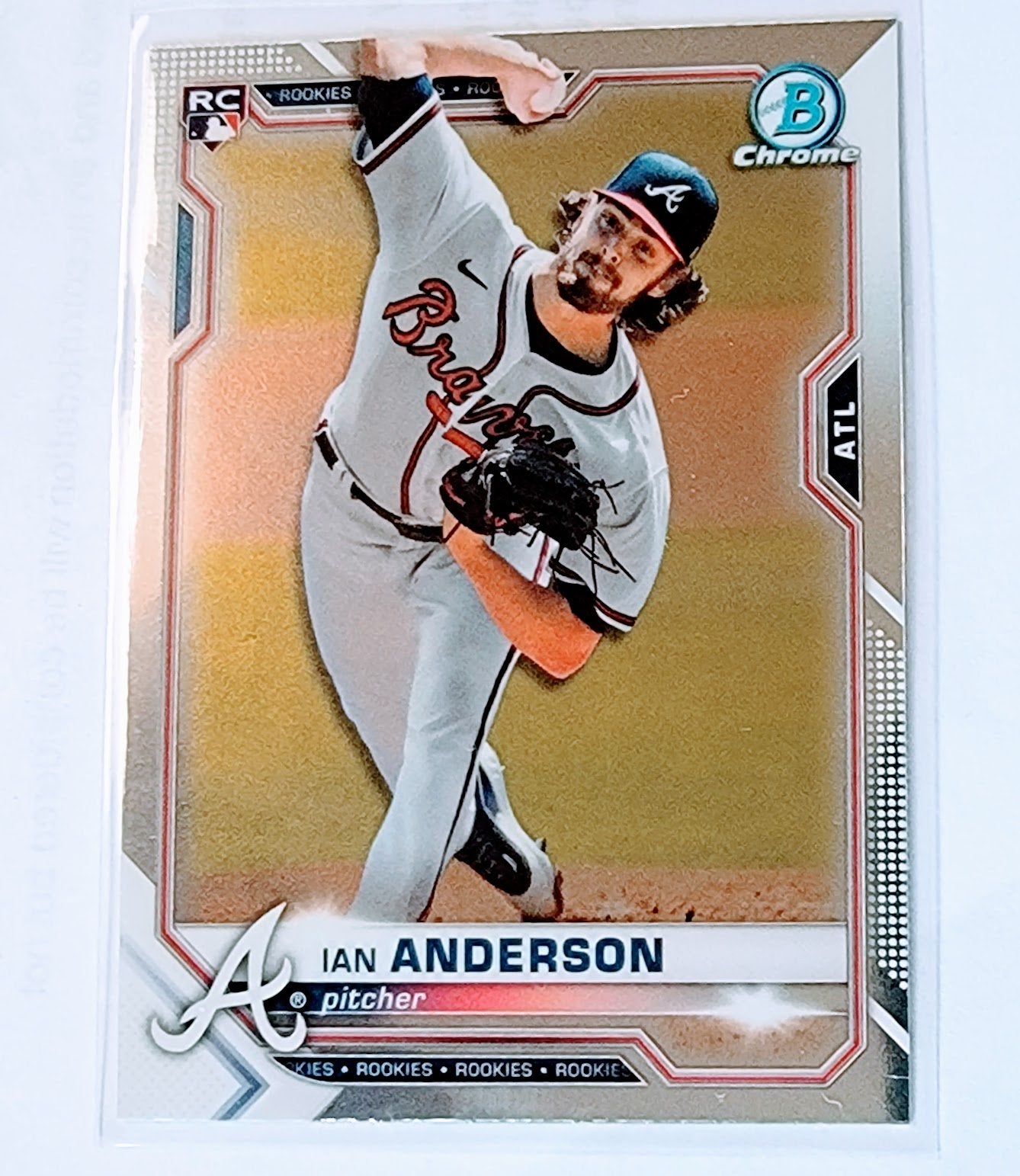 2021 Bowman Chrome Ian Anderson Rookie Baseball Card SMCB1 simple Xclusive Collectibles