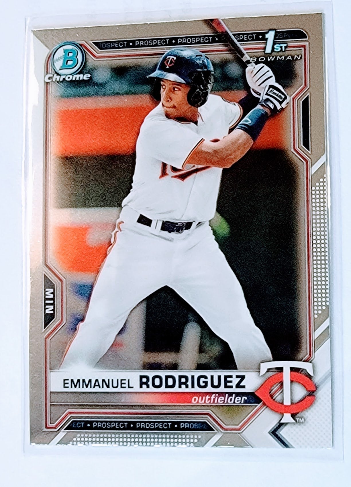 2021 Bowman Chrome Emmanuel Rodriguez 1st on Bowman Baseball Card SMCB1 simple Xclusive Collectibles