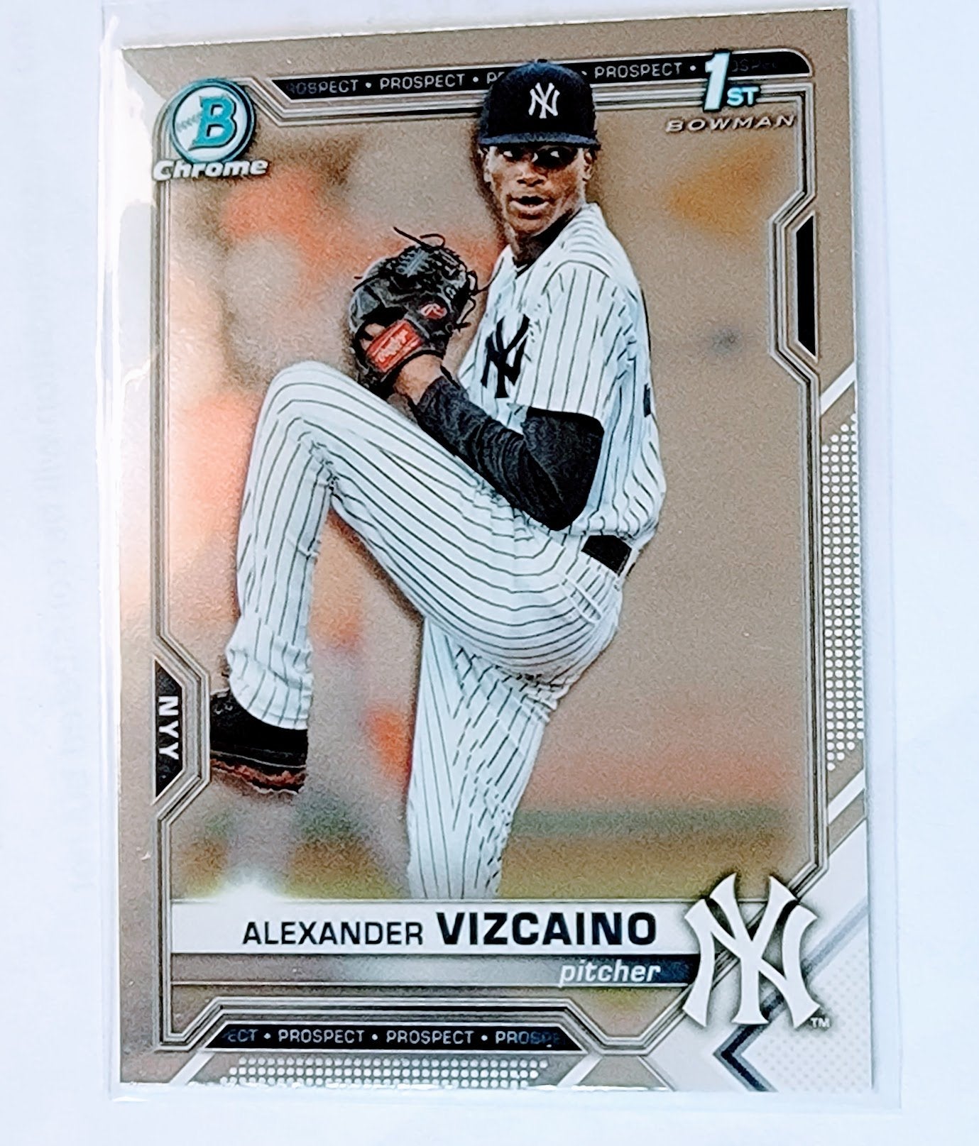 2021 Bowman Chrome Alexander Vizcaino 1st on Bowman Prospect Baseball Card SMCB1 simple Xclusive Collectibles