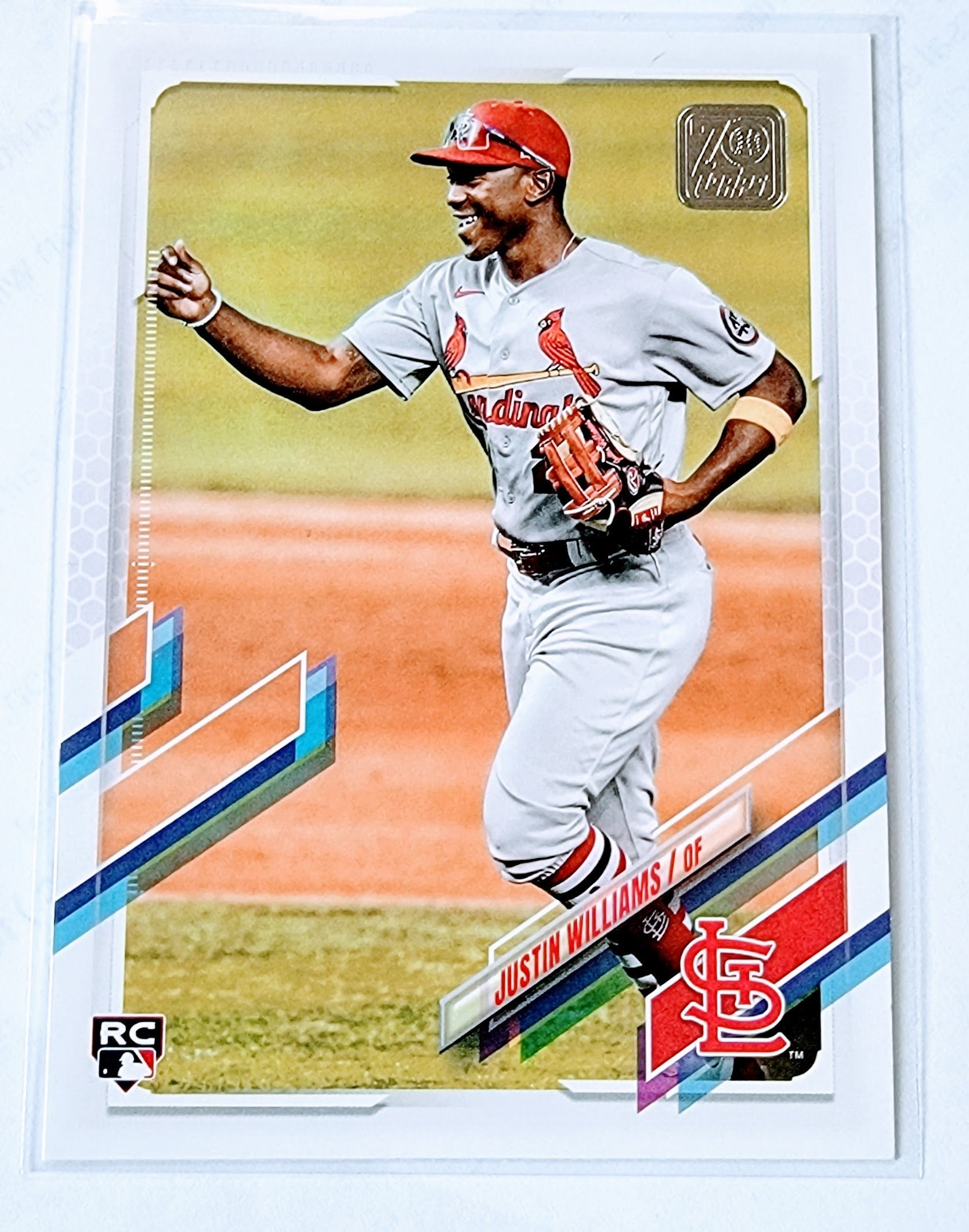 2021 Topps Update Justin Williams Rookie Baseball Trading Card SMCB1 simple Xclusive Collectibles