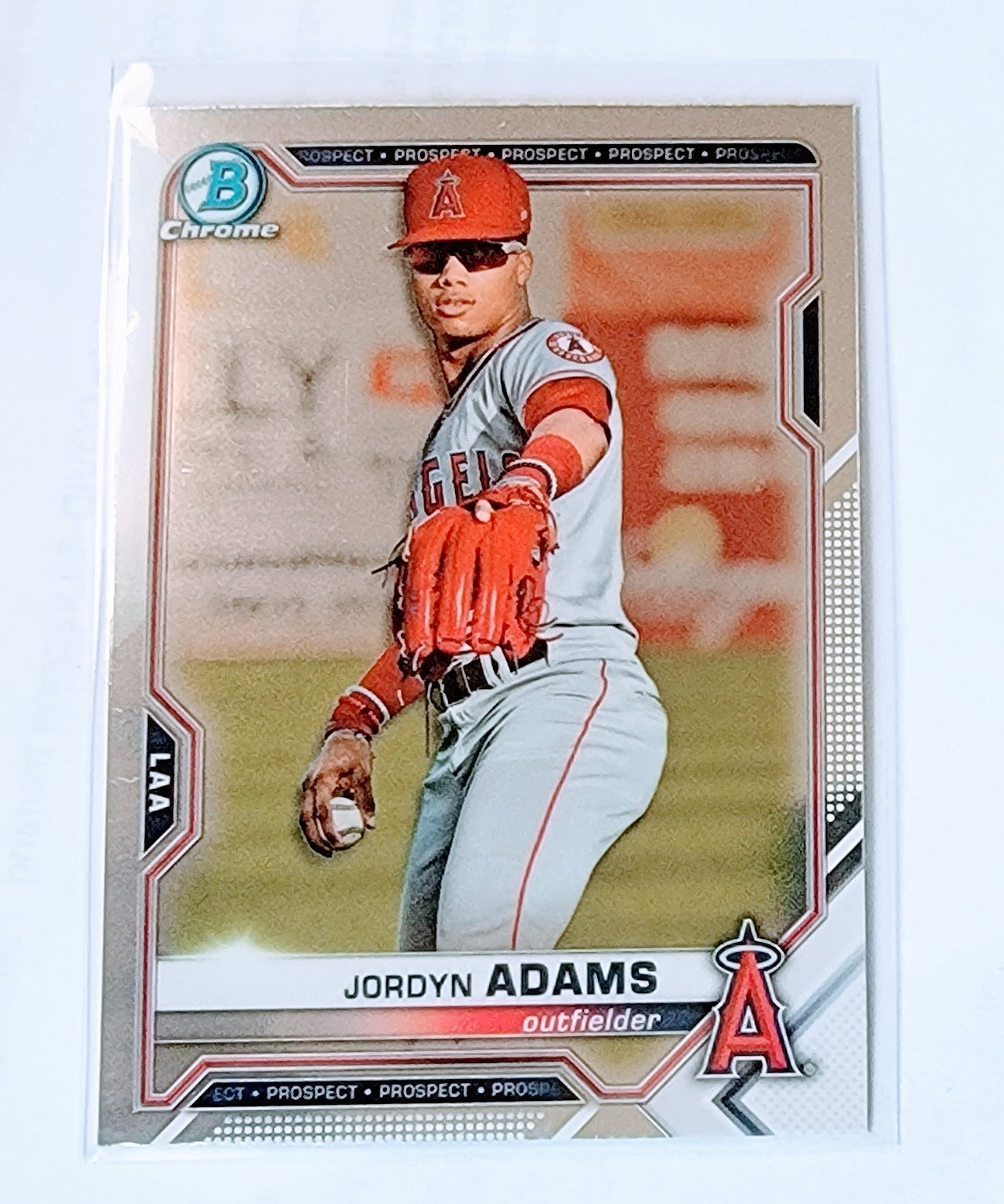 2021 Bowman Chrome Jordyn Adams Prospect Baseball Trading Card SMCB1 simple Xclusive Collectibles