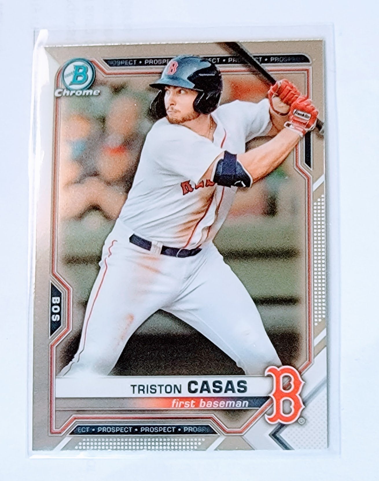2021 Bowman Chrome Triston Casas Prospect Baseball Trading Card SMCB1 simple Xclusive Collectibles