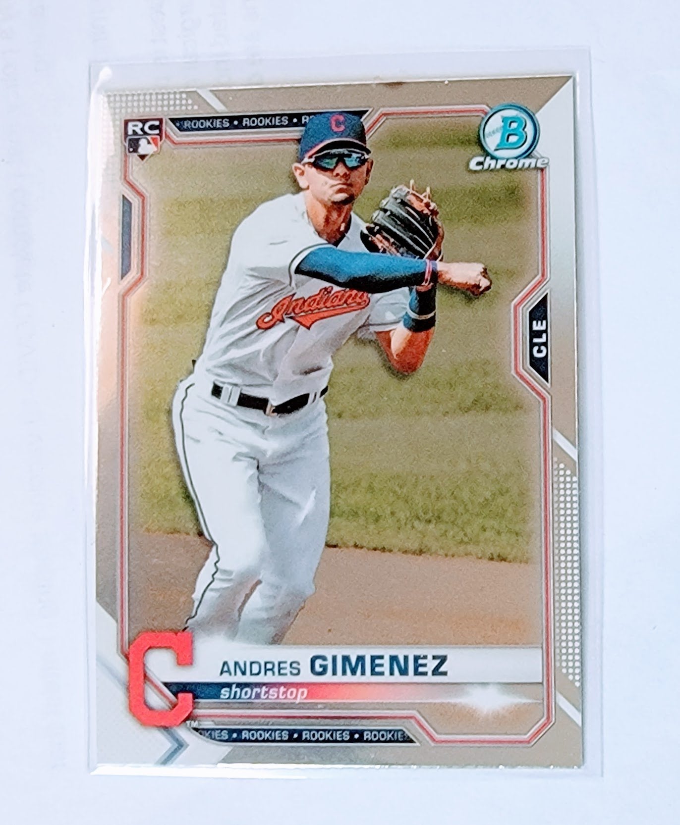 2021 Bowman Chrome Andres Giminez Rookie Baseball Trading Card SMCB1 simple Xclusive Collectibles
