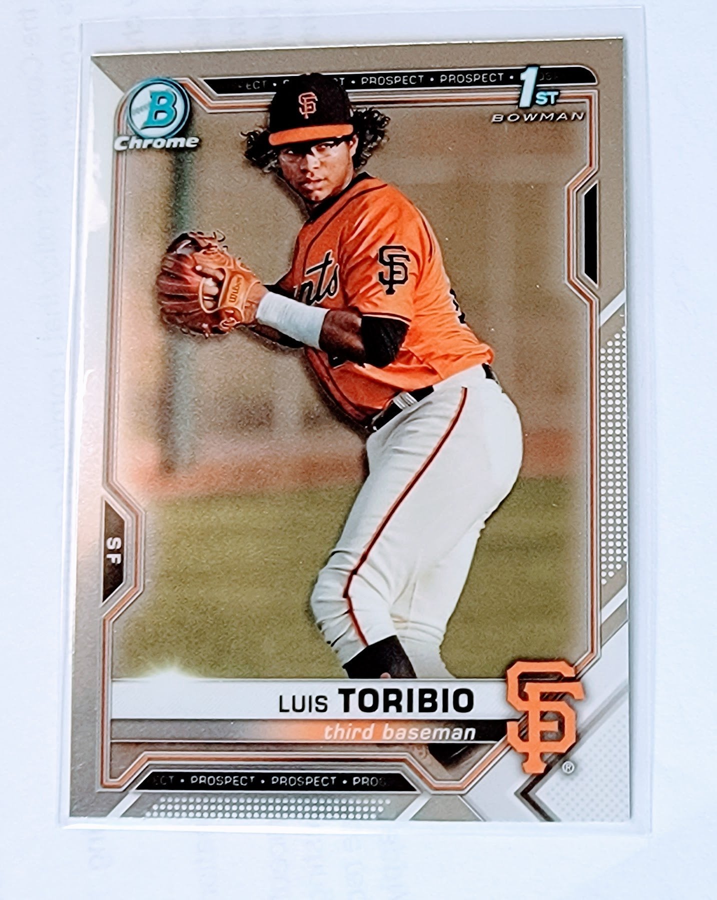 2021 Bowman Chrome Luis Toribio 1st on Bowman Prospect Baseball Trading Card SMCB1 simple Xclusive Collectibles