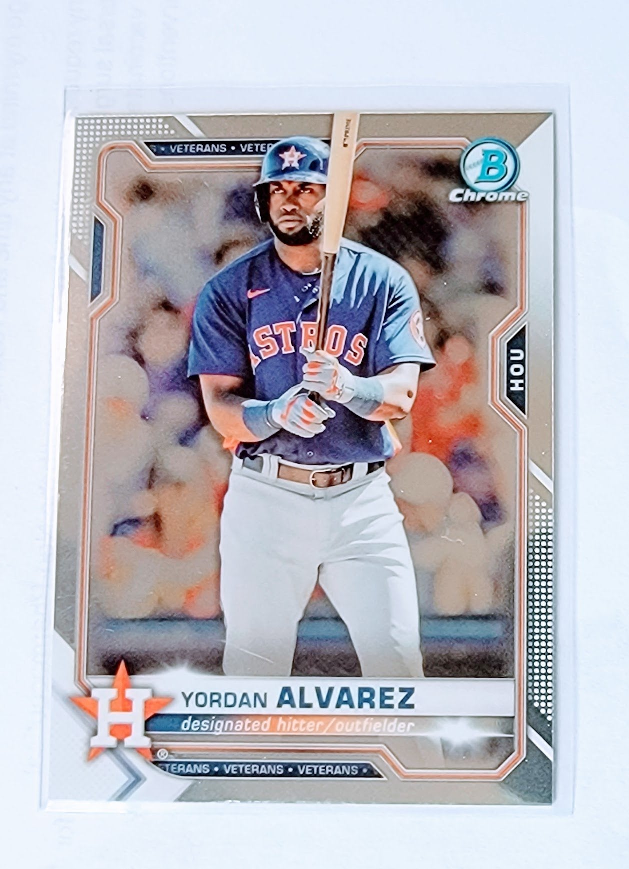 2021 Bowman Chrome Yordan Alvarez Veterans Baseball Trading Card SMCB1 simple Xclusive Collectibles