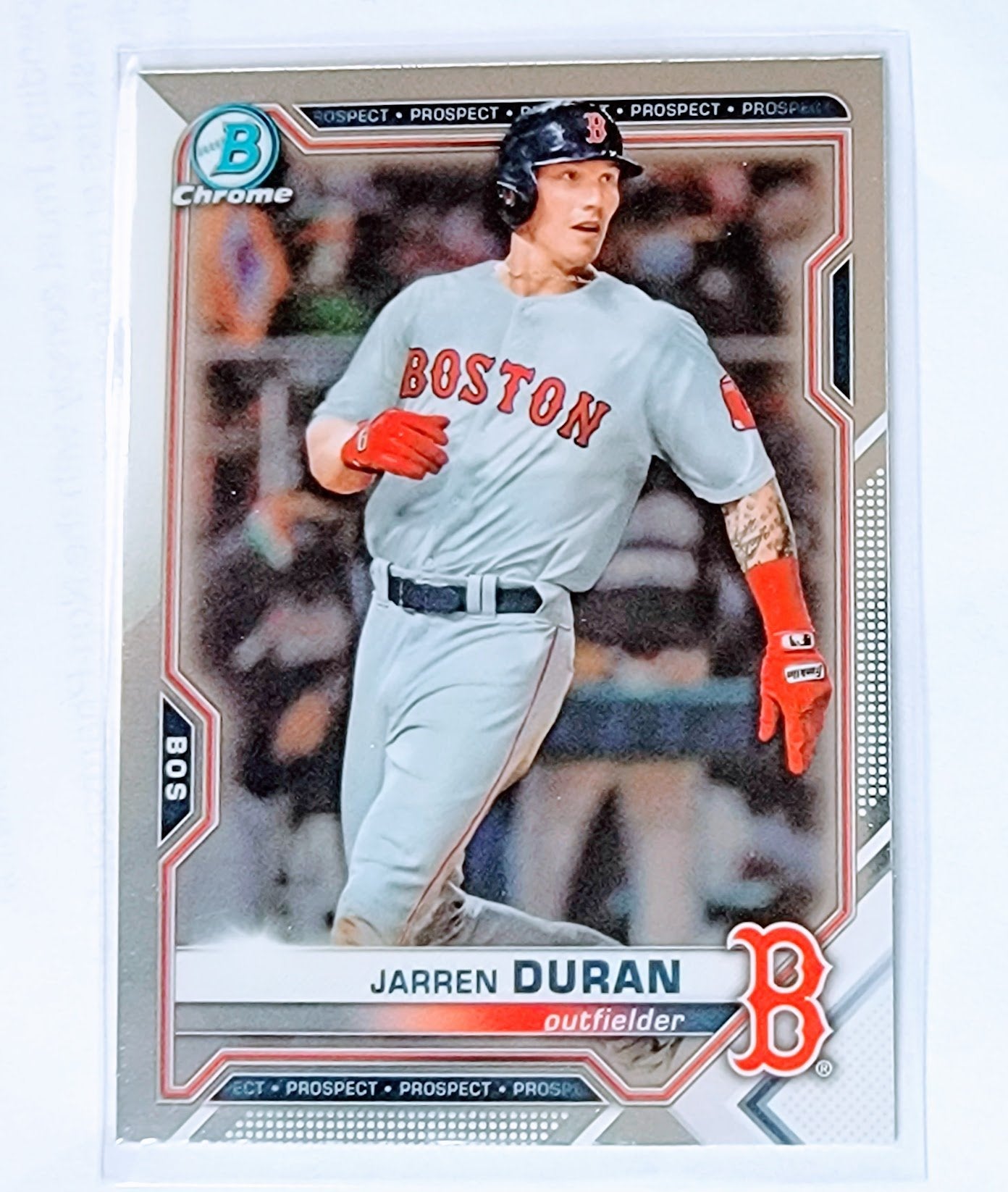 Jarren Duran Autographed Rookie Card. 