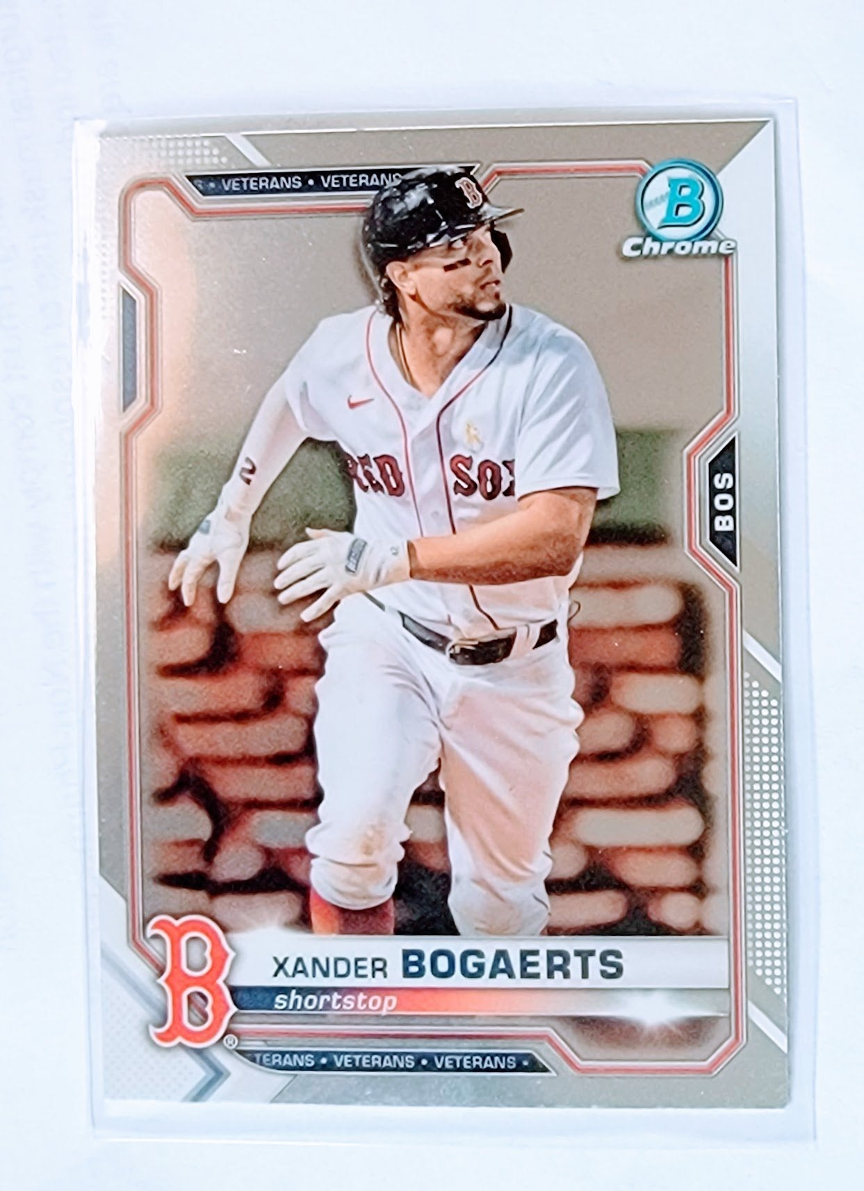 2021 Bowman Chrome Xander Bogaerts Veterans Baseball Trading Card SMCB1 simple Xclusive Collectibles