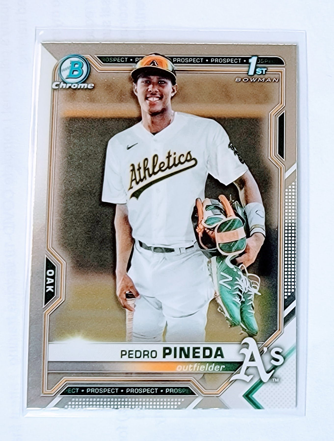2021 Bowman Chrome Pedro Pineda 1st on Bowman Prospect Baseball Trading Card SMCB1 simple Xclusive Collectibles