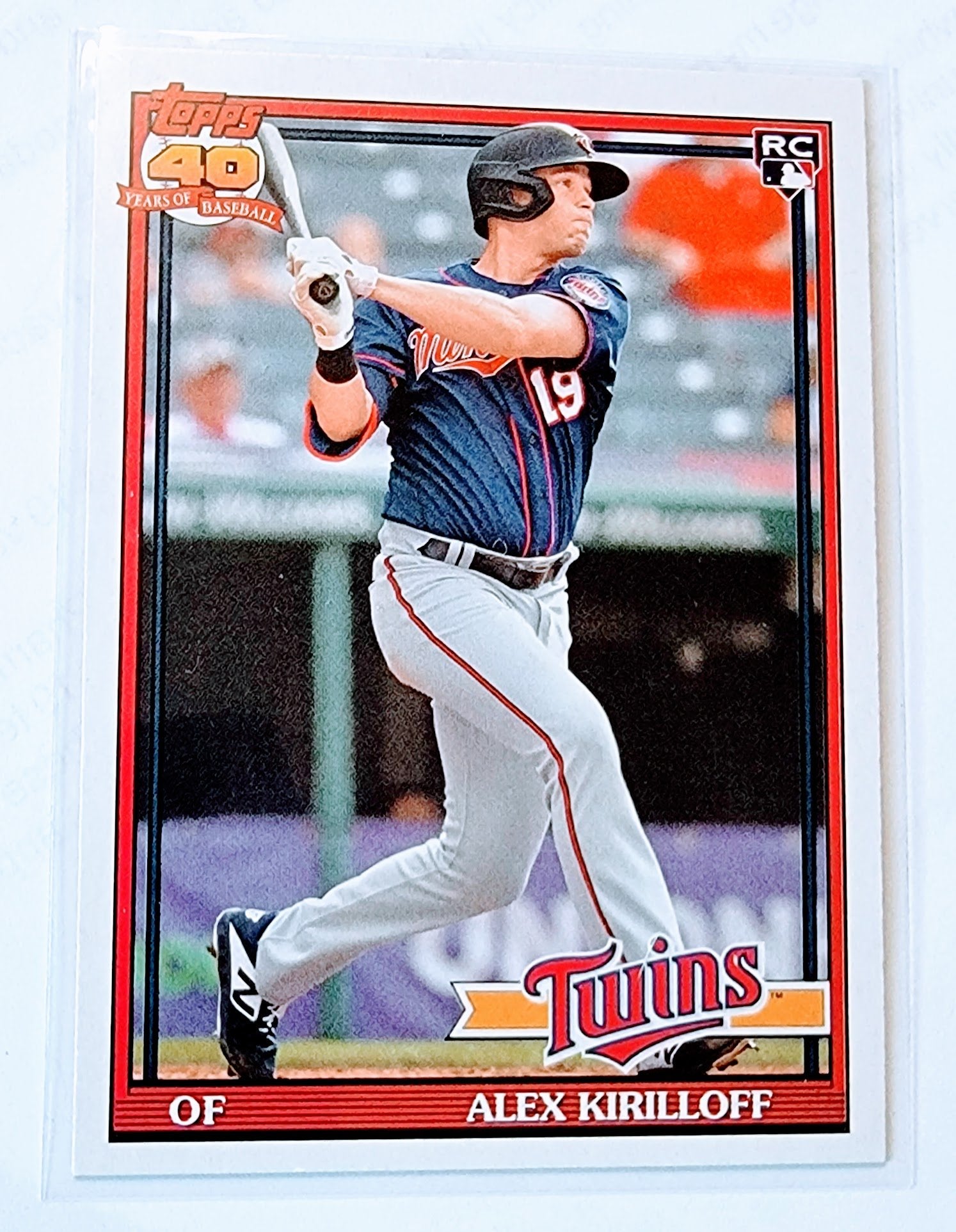 2021 Topps Archives Alex Kirilloff 1991 Rookie Baseball Trading Card SMCB1 simple Xclusive Collectibles