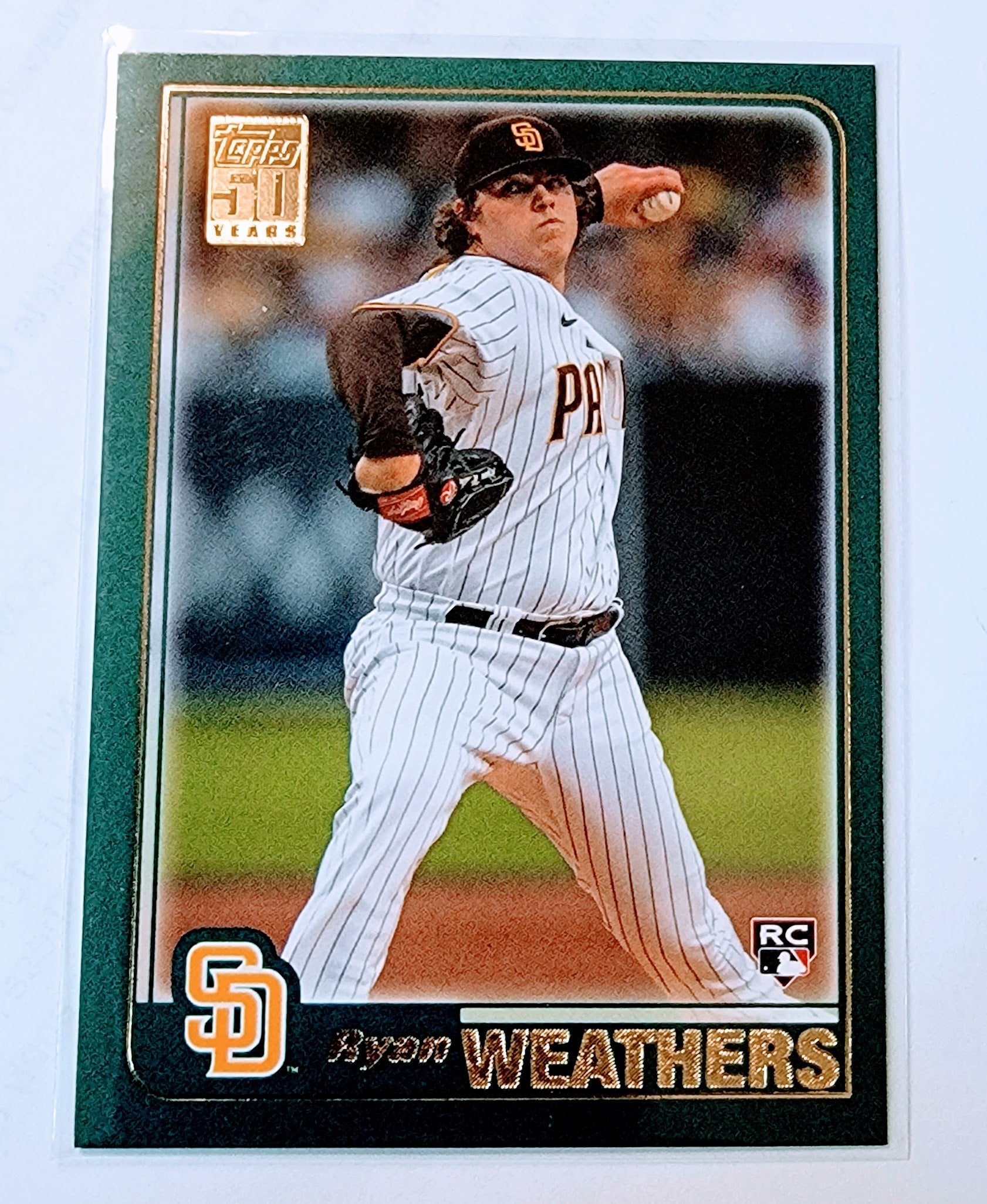2021 Topps Archives Ryan Weathers 2001 Baseball Trading Card SMCB1 simple Xclusive Collectibles