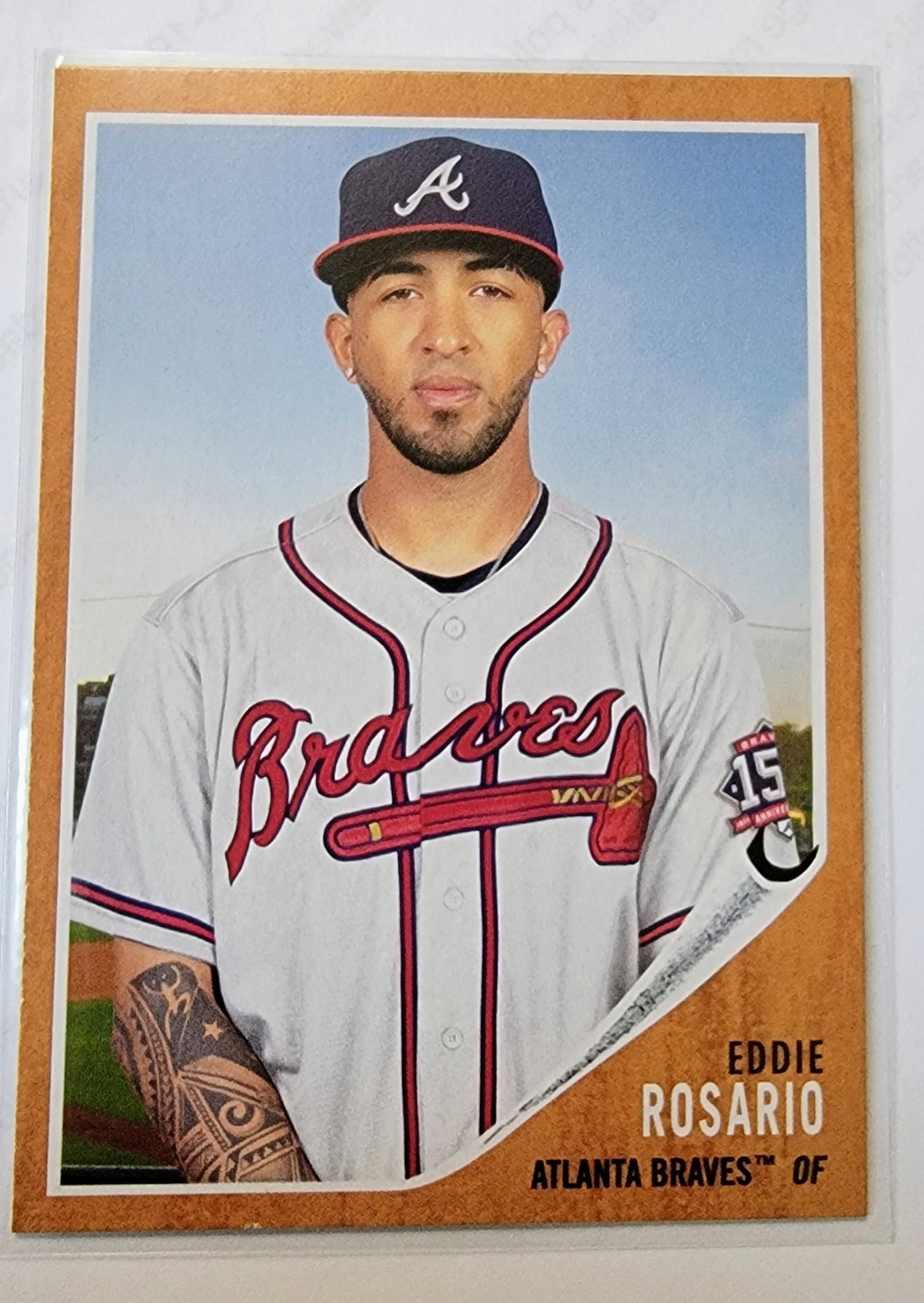 2021 Topps Archives Eddie Rosario 1962 Baseball Trading Card SMCB1 simple Xclusive Collectibles