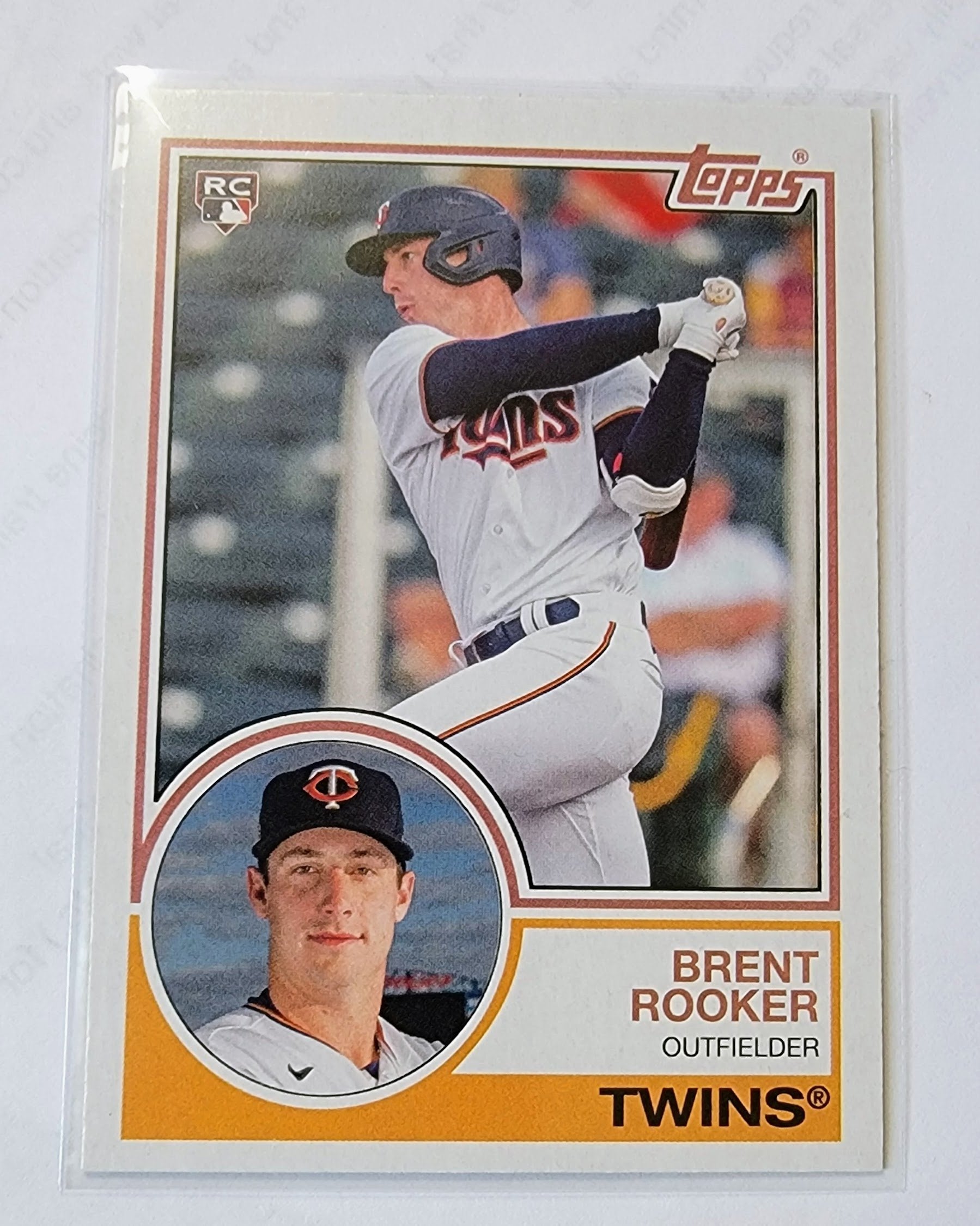2021 Topps Archives Brent Booker 1983 Baseball Trading Card SMCB1 simple Xclusive Collectibles