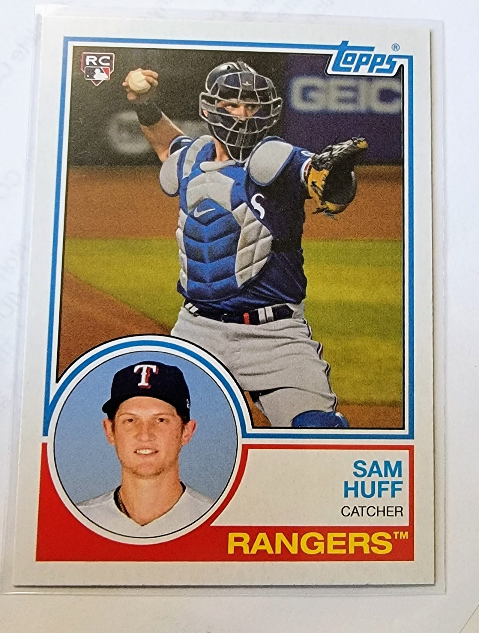 2021 Topps Archives Sam Huff 1983 Baseball Trading Card SMCB1 simple Xclusive Collectibles