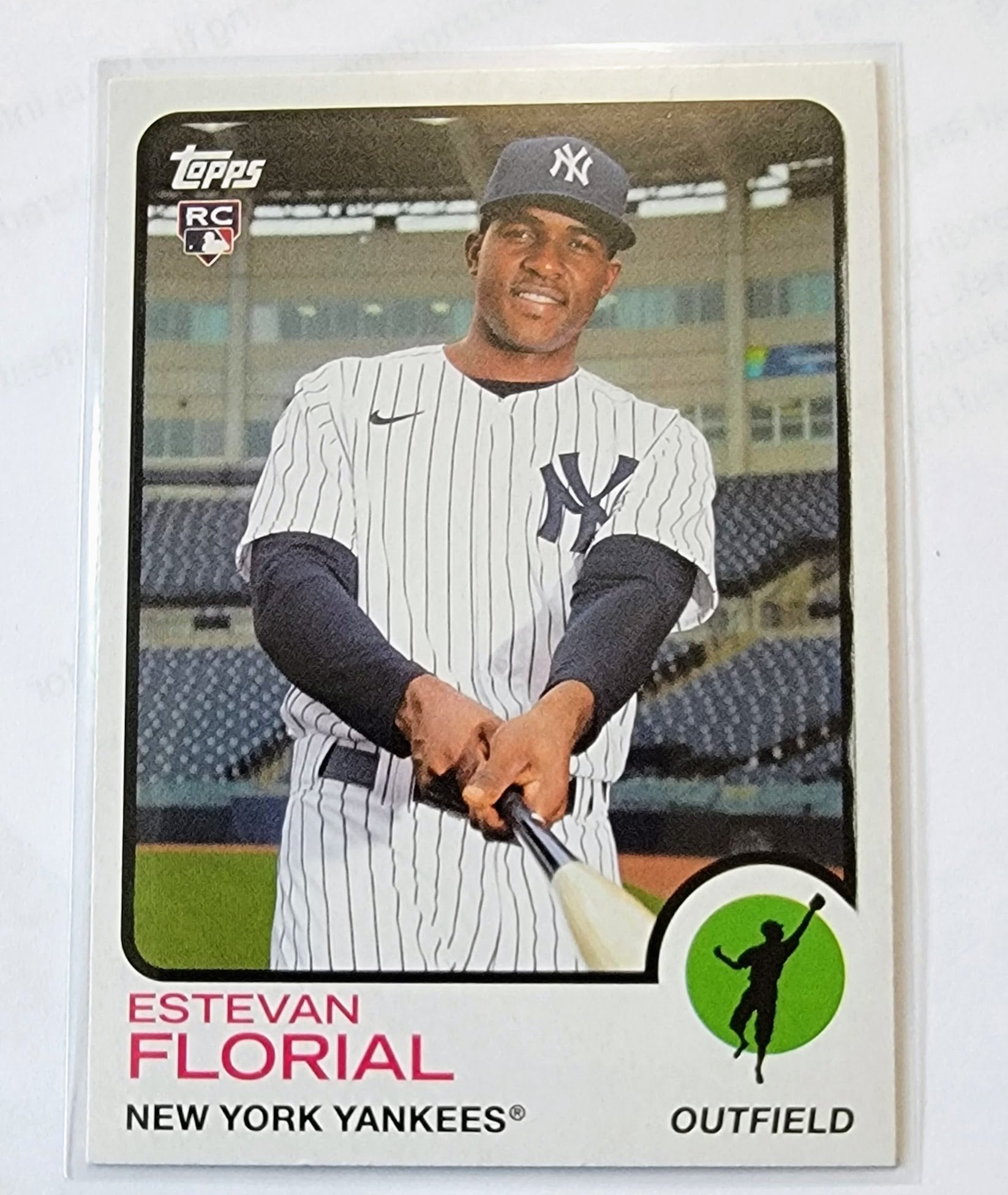 2022 Topps Heritage Estevan Florial Rookie Baseball Trading Card MCSC1 simple Xclusive Collectibles