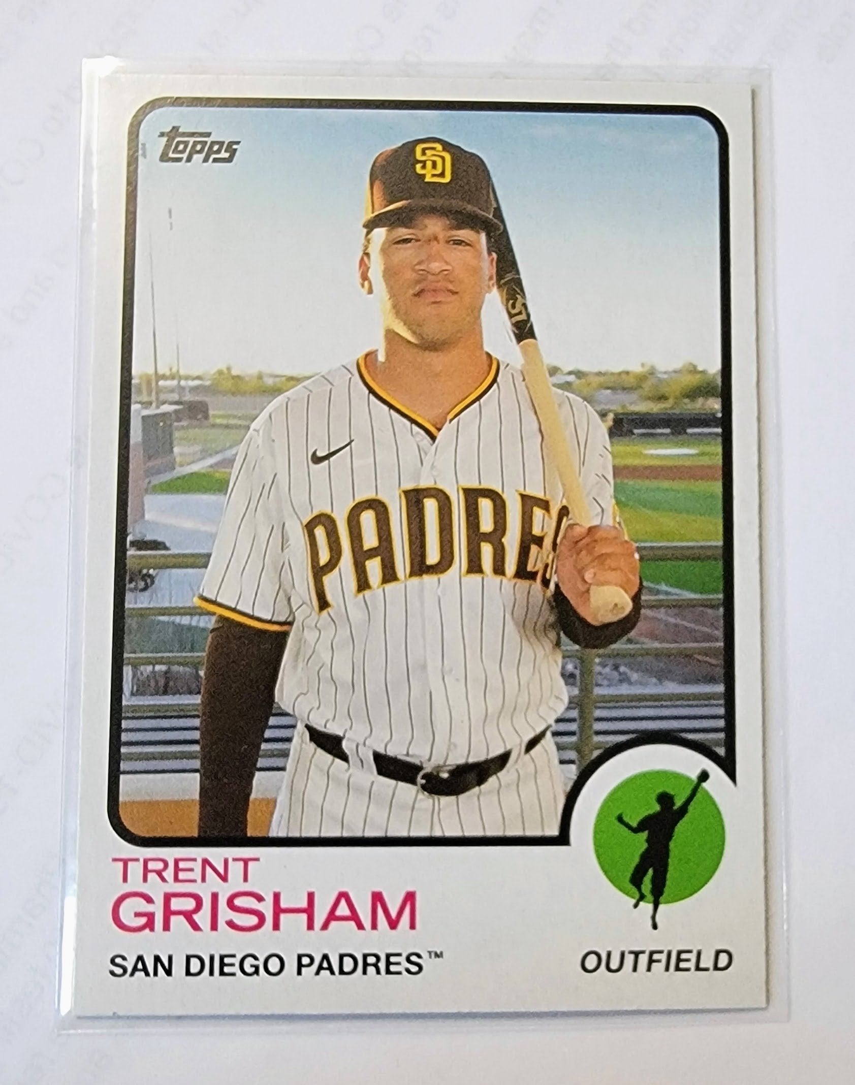 2022 Topps Heritage Trent Grisham Baseball Trading Card MCSC1 simple Xclusive Collectibles