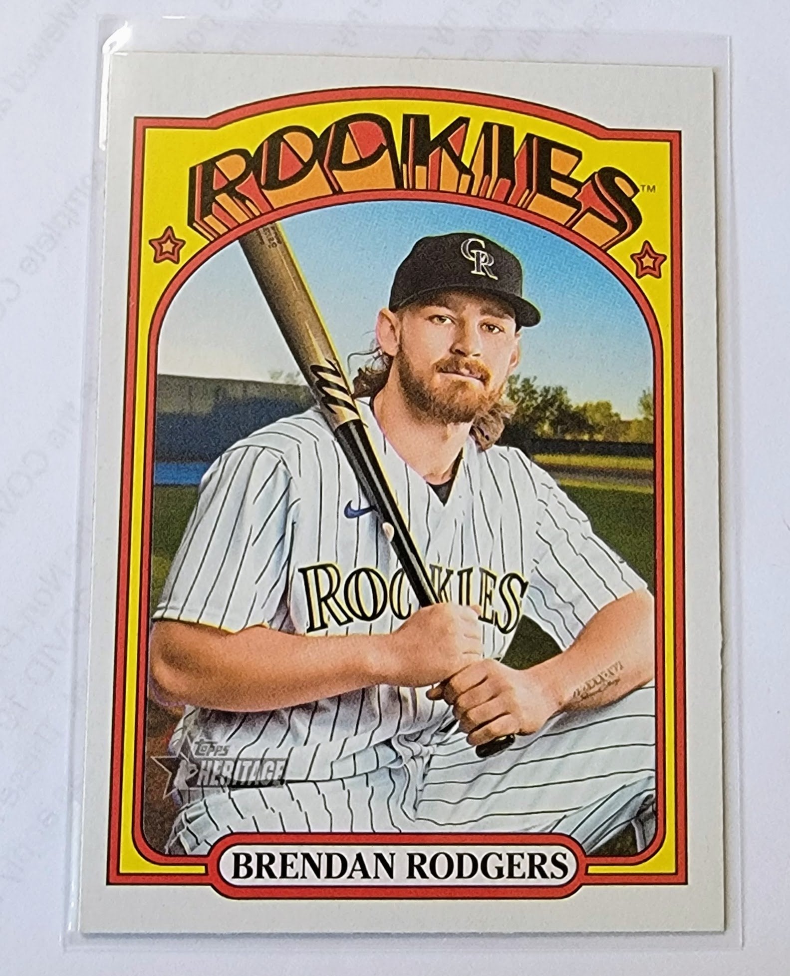 2021 Topps Heritage Brendan Rogers Baseball Trading Card MCSC1 simple Xclusive Collectibles