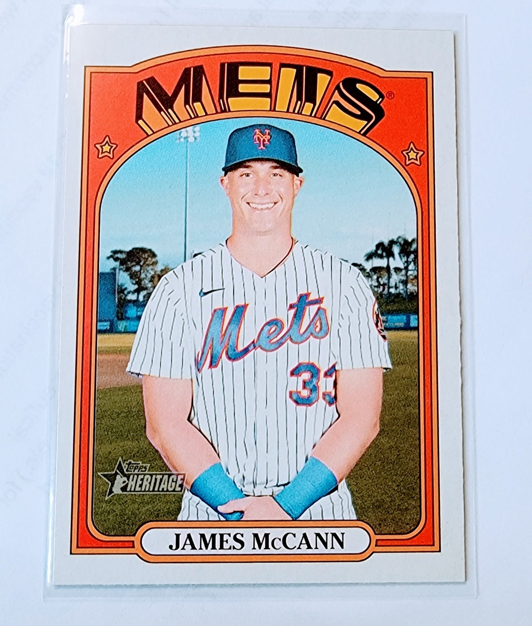 2021 Topps Heritage James McCann Baseball Trading Card MCSC1 simple Xclusive Collectibles