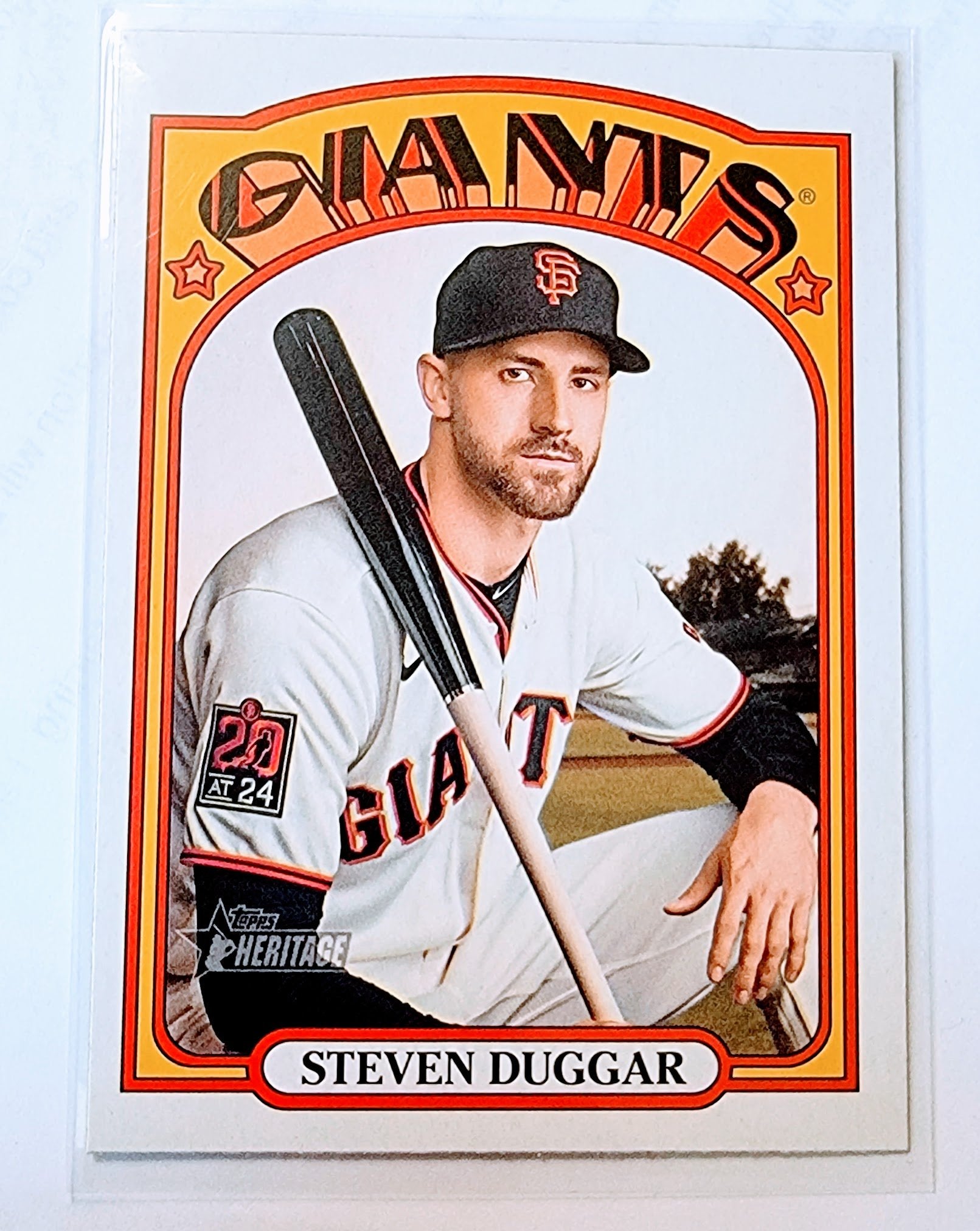 2021 Topps Heritage Steven Duggar Baseball Trading Card MCSC1 simple Xclusive Collectibles