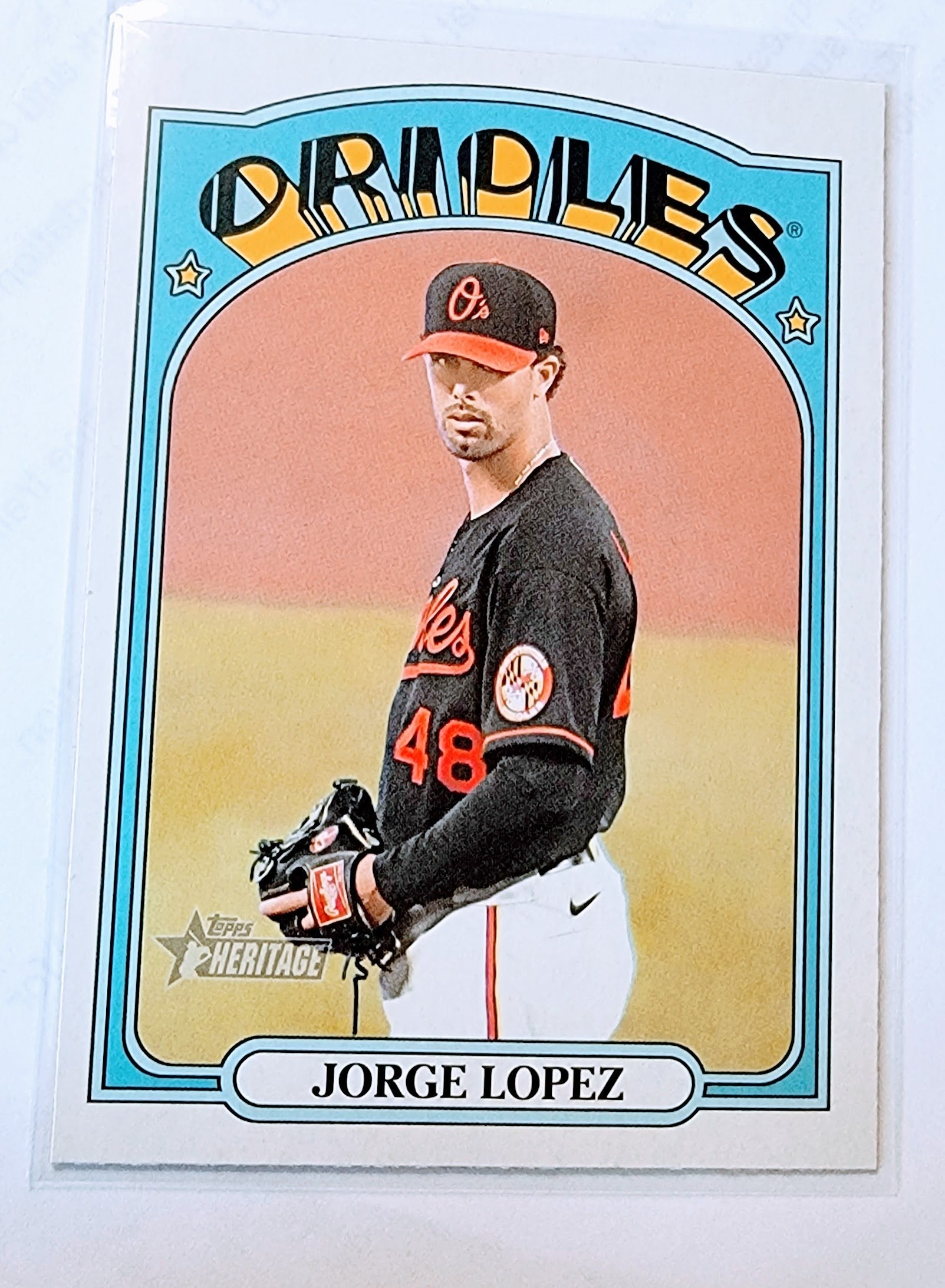 2021 Topps Heritage Jorge Lopez Baseball Trading Card MCSC1 simple Xclusive Collectibles