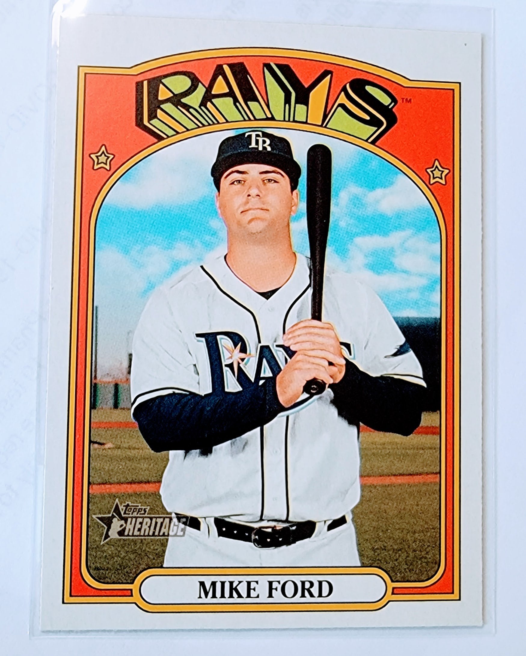2021 Topps Heritage Mike Ford Baseball Trading Card MCSC1 simple Xclusive Collectibles