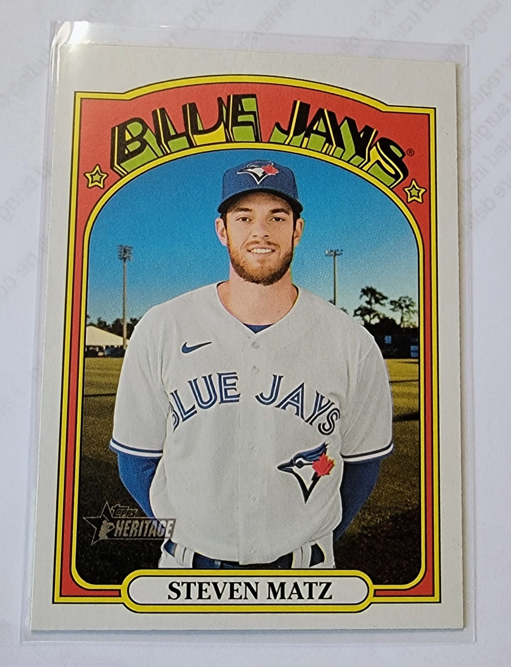 2021 Topps Heritage Steven Matz St. Louis Cardinals Baseball Trading Card MCSC1 simple Xclusive Collectibles