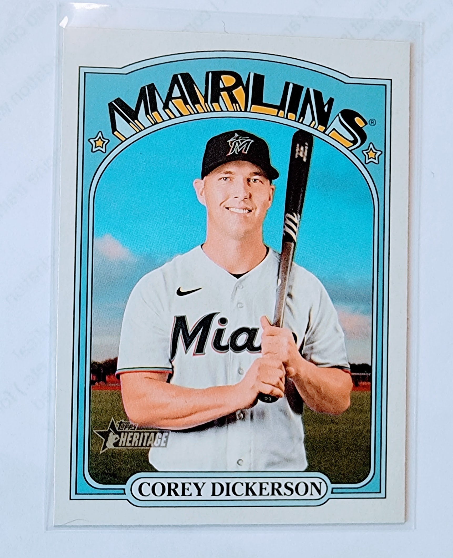 2021 Topps Heritage Corey Dickerson Baseball Trading Card MCSC1 simple Xclusive Collectibles