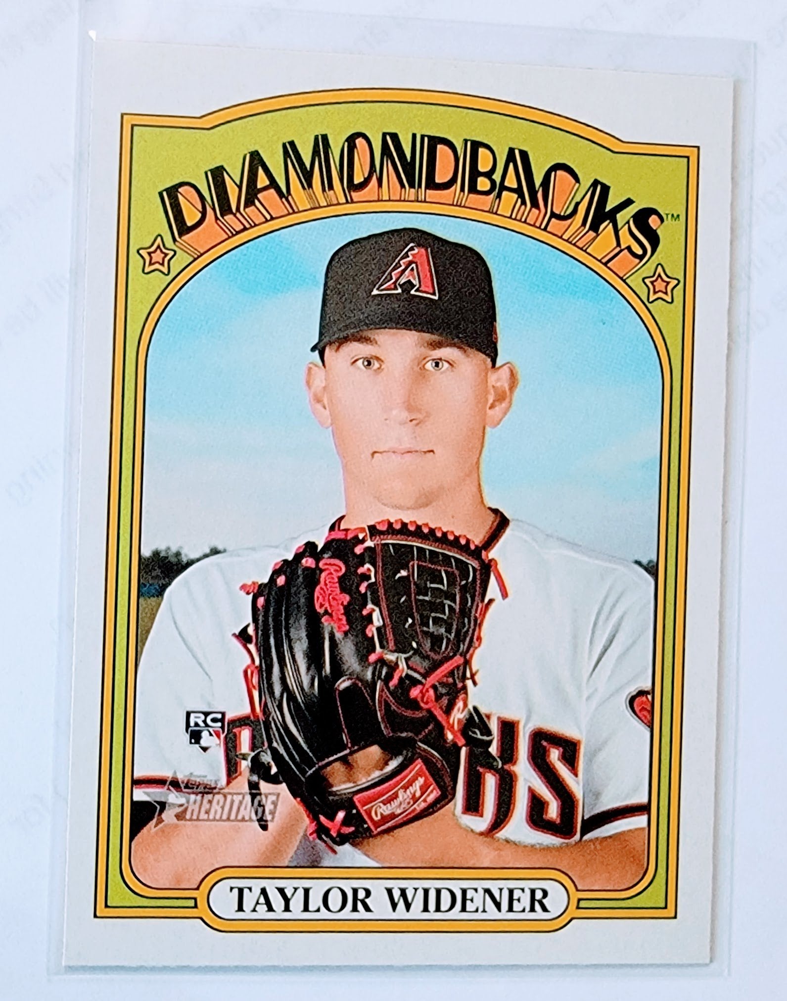 2021 Topps Heritage Taylor Widener Baseball Trading Card MCSC1 simple Xclusive Collectibles