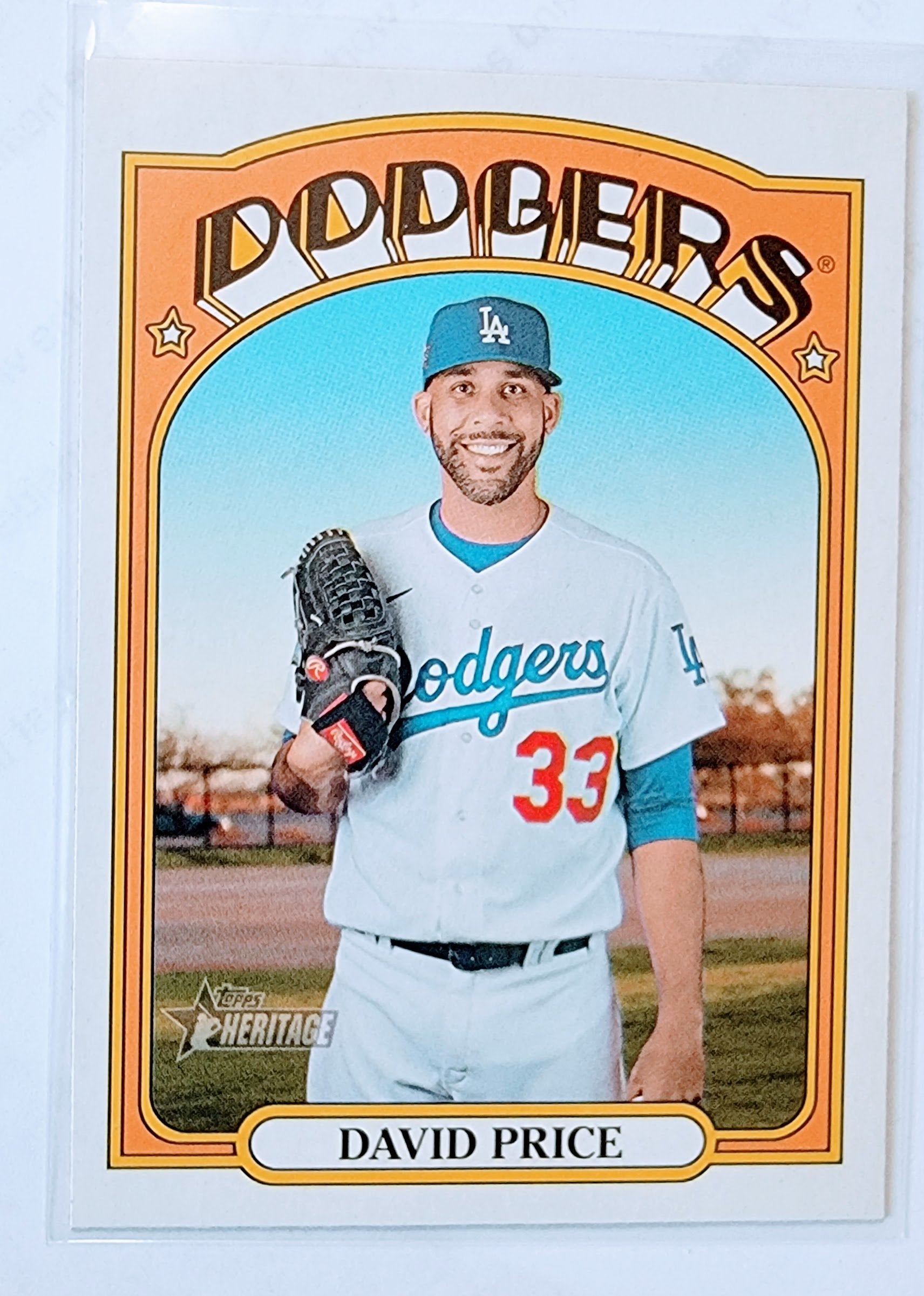 2021 Topps Heritage David Price Baseball Trading Card MCSC1 simple Xclusive Collectibles