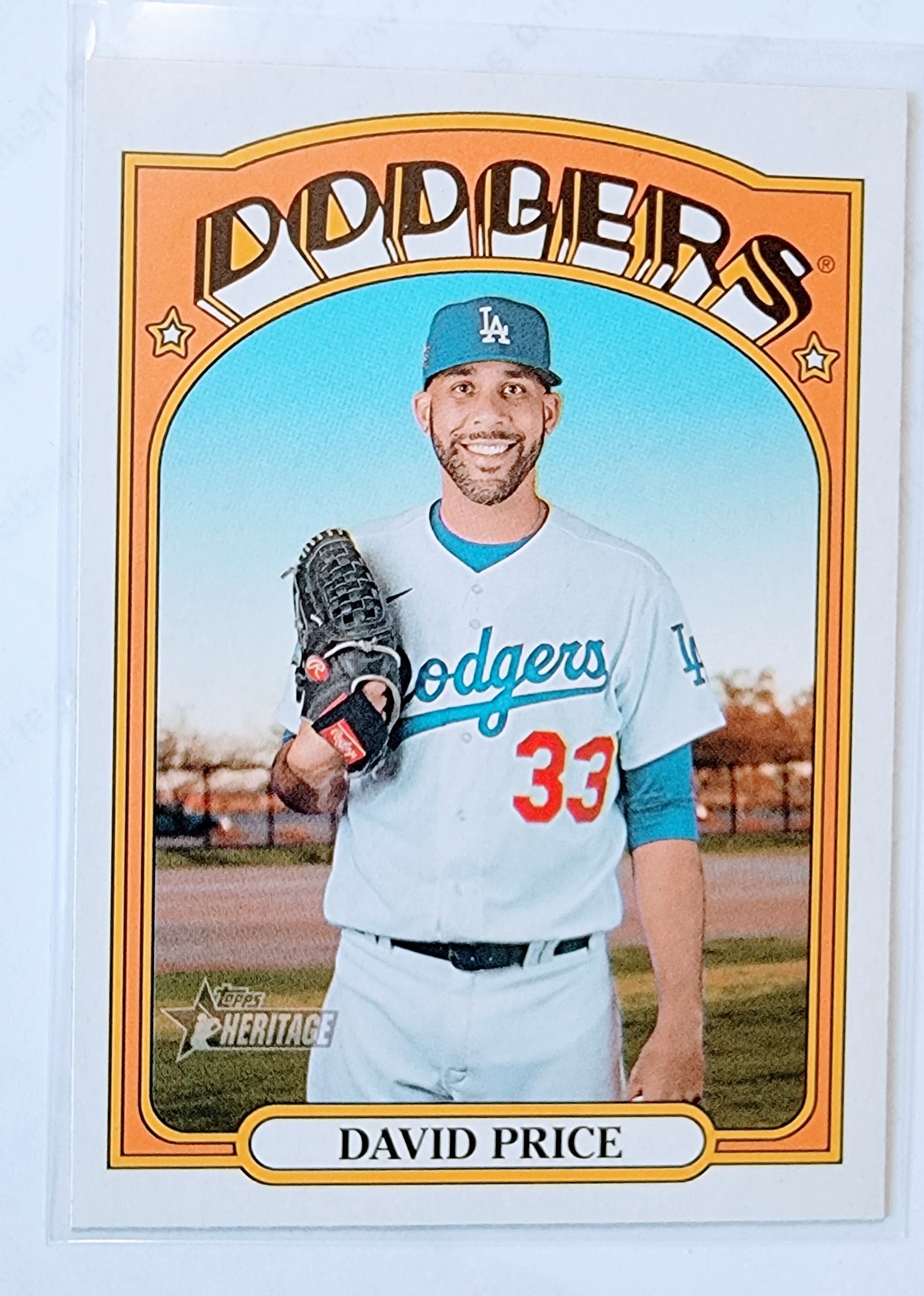 2021 Topps Heritage David Price Baseball Trading Card MCSC1 simple Xclusive Collectibles   