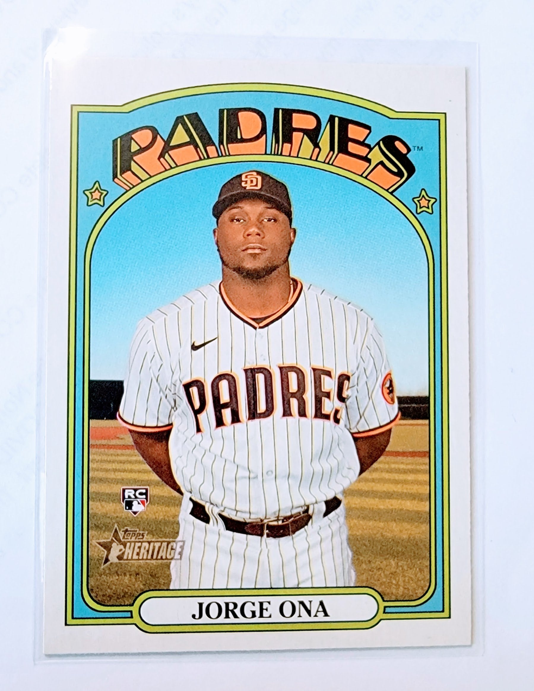 2021 Topps Heritage Jorge Ona Baseball Trading Card MCSC1 simple Xclusive Collectibles