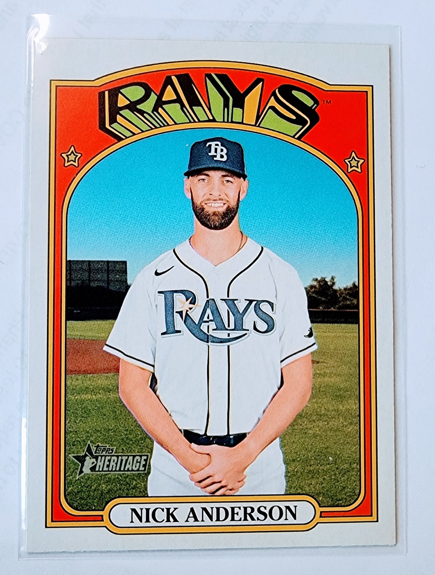 2021 Topps Heritage Nick Anderson Baseball Trading Card MCSC1 simple Xclusive Collectibles