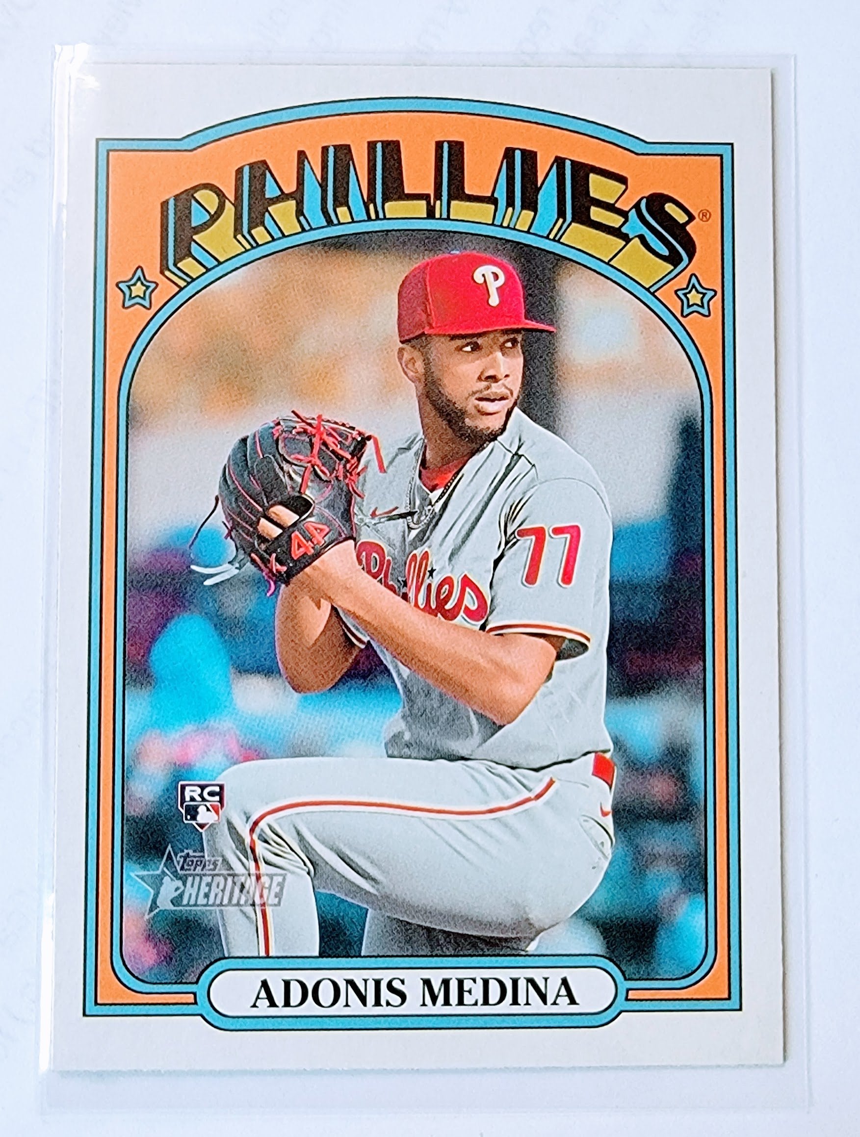 2021 Topps Heritage Adonis Medina Rookie Baseball Trading Card MCSC1 simple Xclusive Collectibles