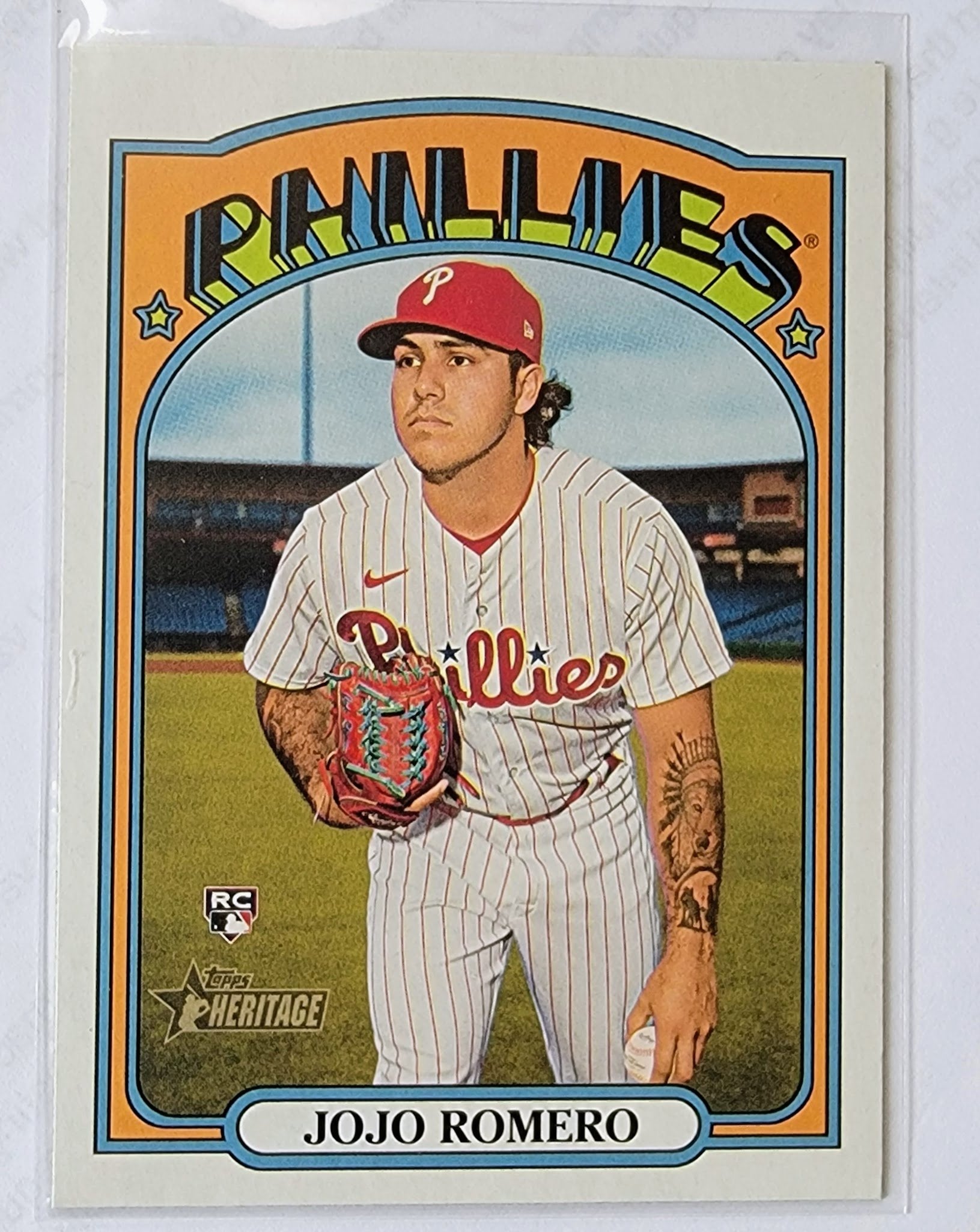 2021 Topps Heritage Jojo Romero Rookie Baseball Trading Card MCSC1 simple Xclusive Collectibles