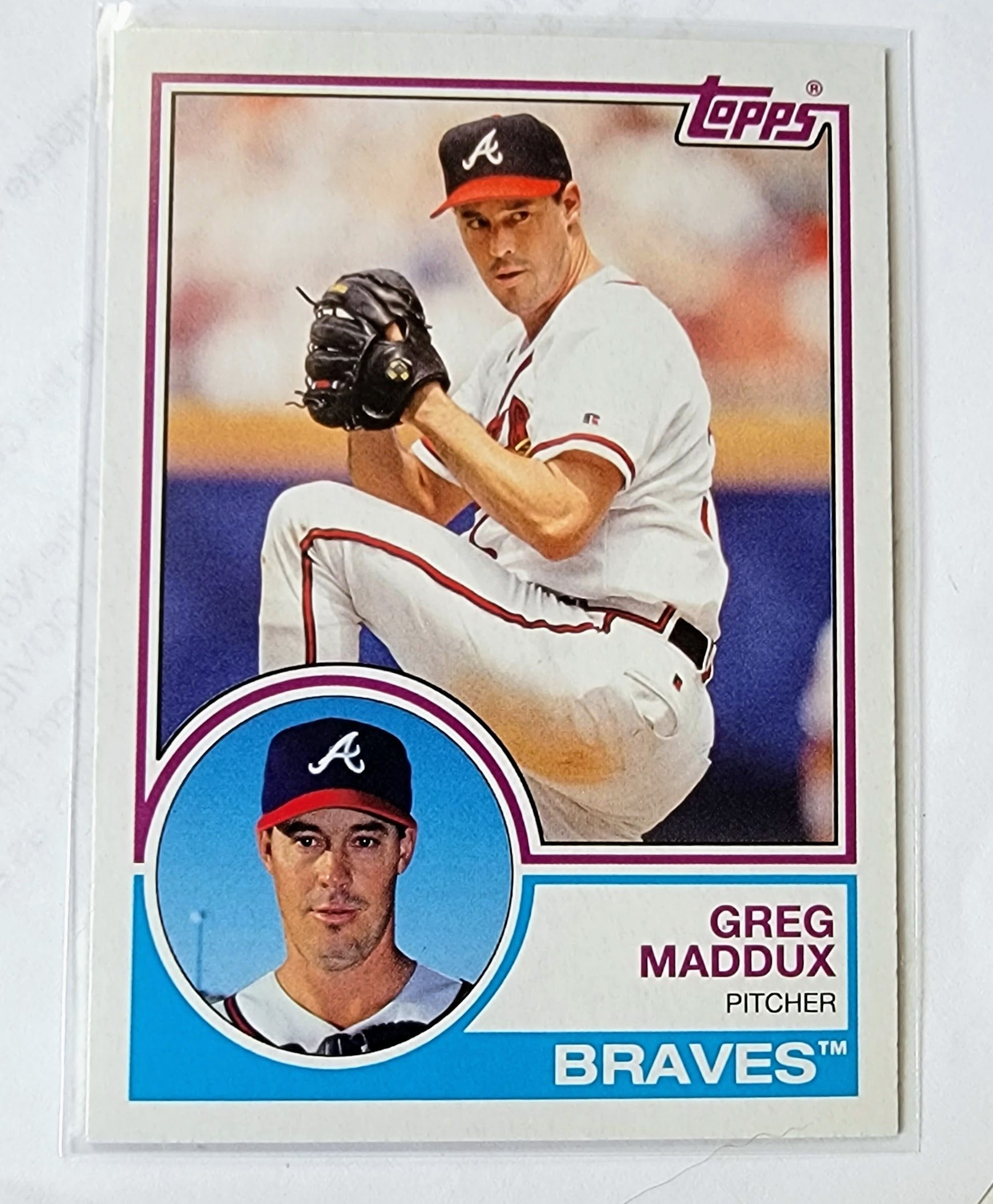 2021 Topps Archives Greg Maddux 1983 Baseball Trading Card MCSC1 simple Xclusive Collectibles