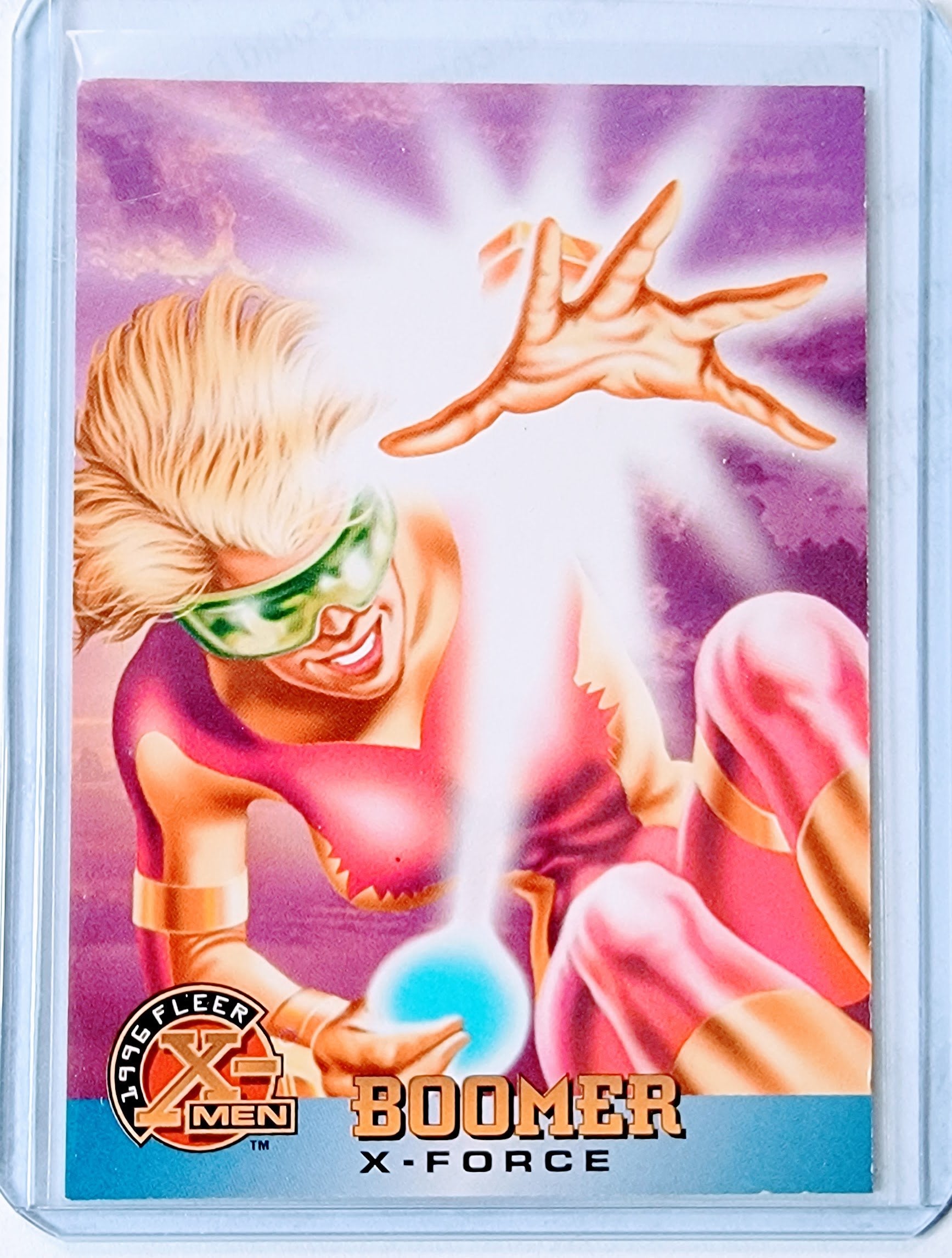 1996 Fleer X-Men Boomer X-Force Marvel Trading Card GRB1 simple Xclusive Collectibles