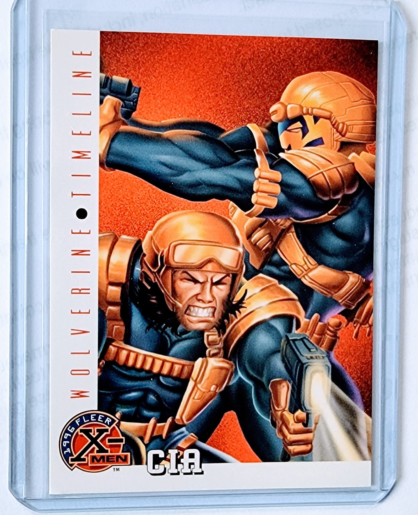 1996 Fleer X-Men Wolverine Timeline: CIA Marvel Trading Card GRB1 simple Xclusive Collectibles